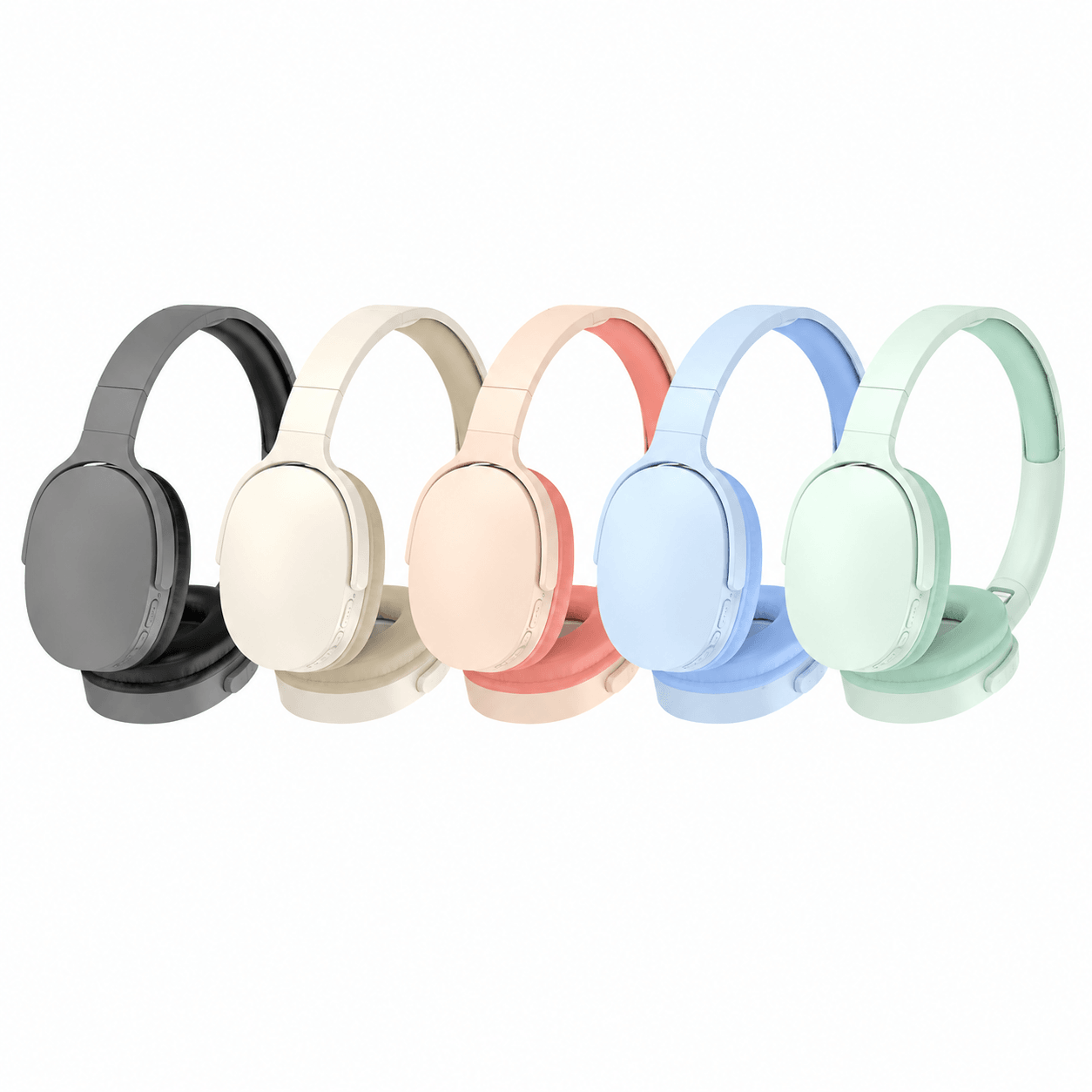 bluetooth wireless headphones over ear hifi stereo gaming headset with mic