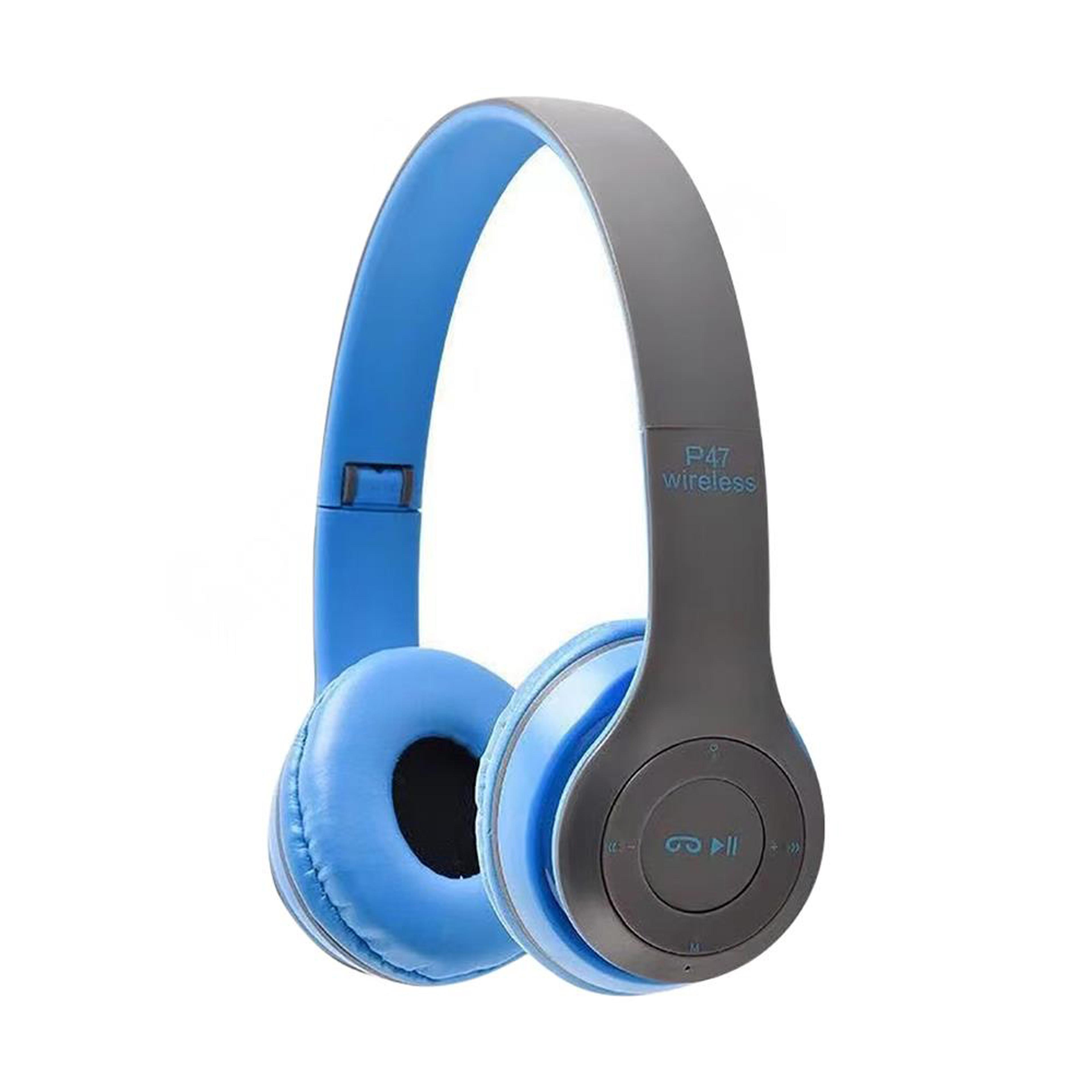 wireless bluetooth headphones with microphone foldable bass stereo sound headset