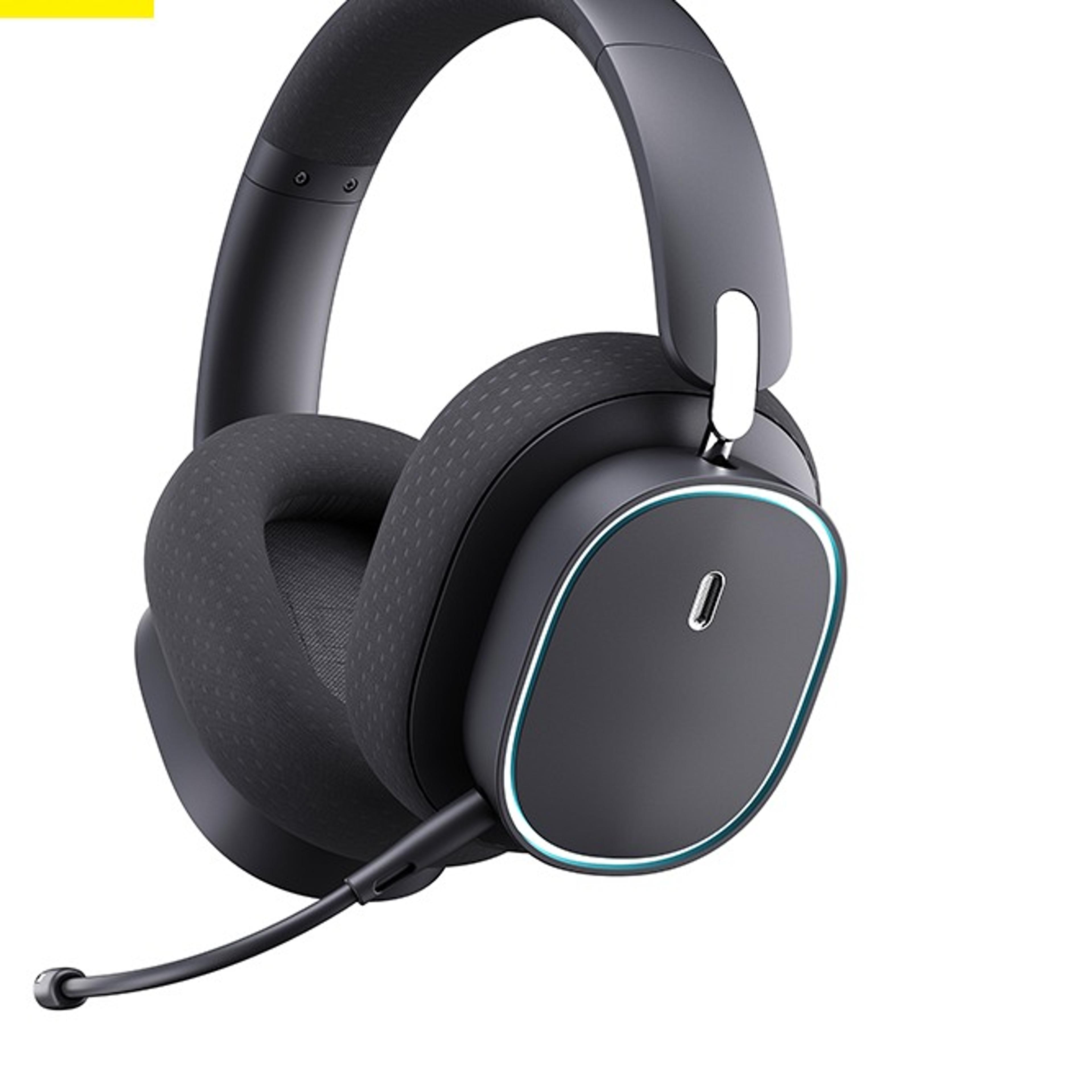gaming wireless headset with mic bluetooth rgb audio headphones
