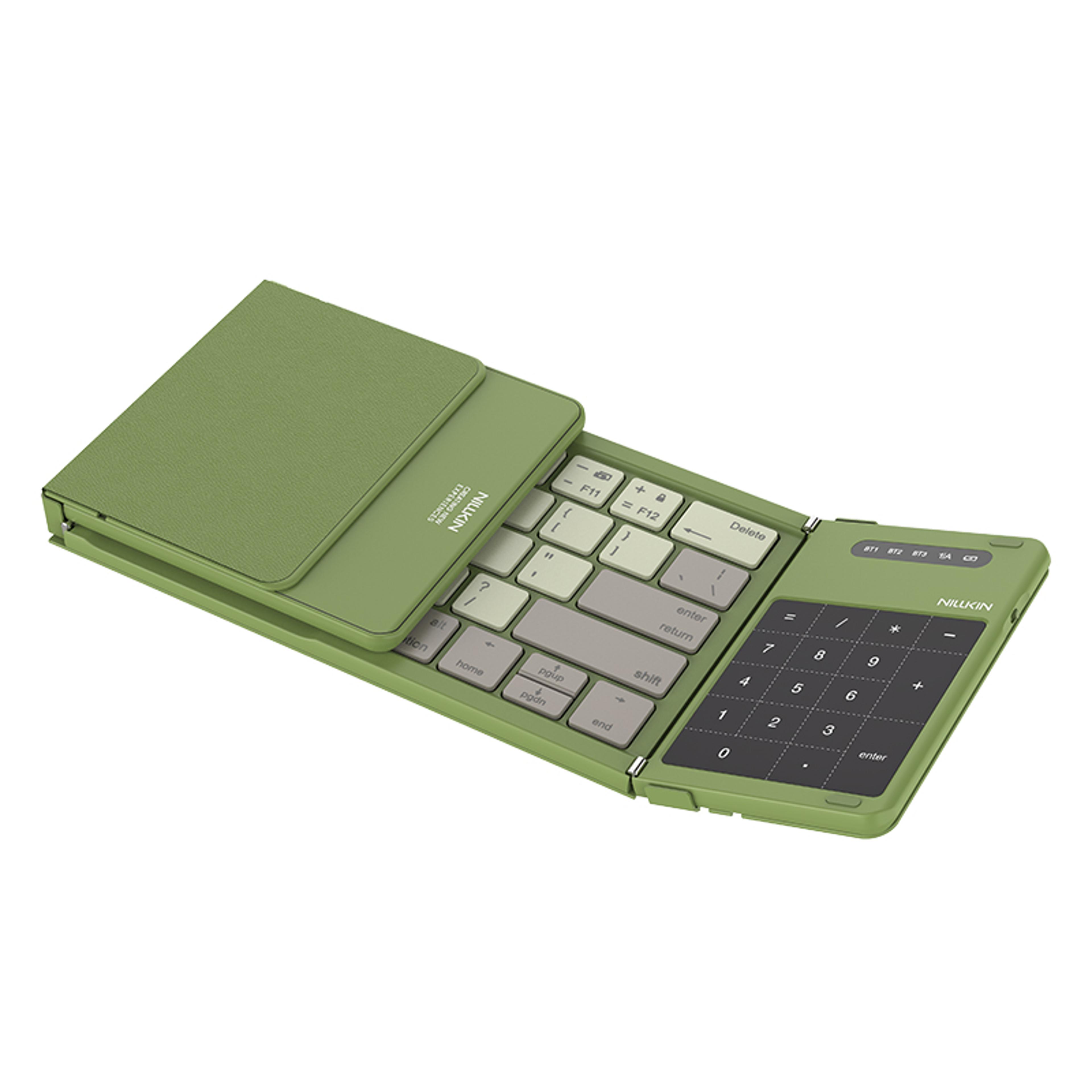 mini foldable bluetooth keyboard with touchpad portable rechargeable wireless keyboard