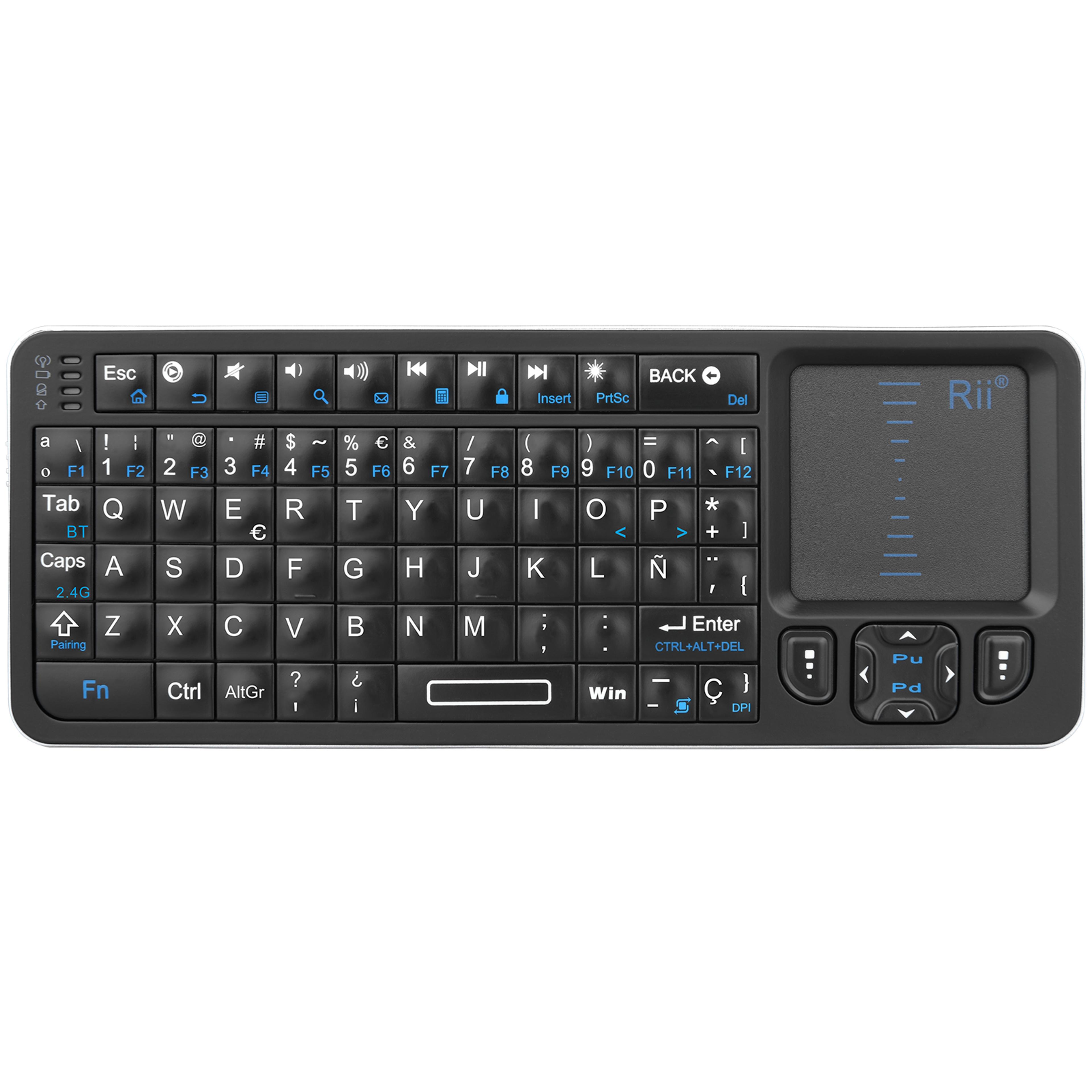 mini bluetooth keyboard with touchpad backlit wireless keyboard for android tv pc and laptop
