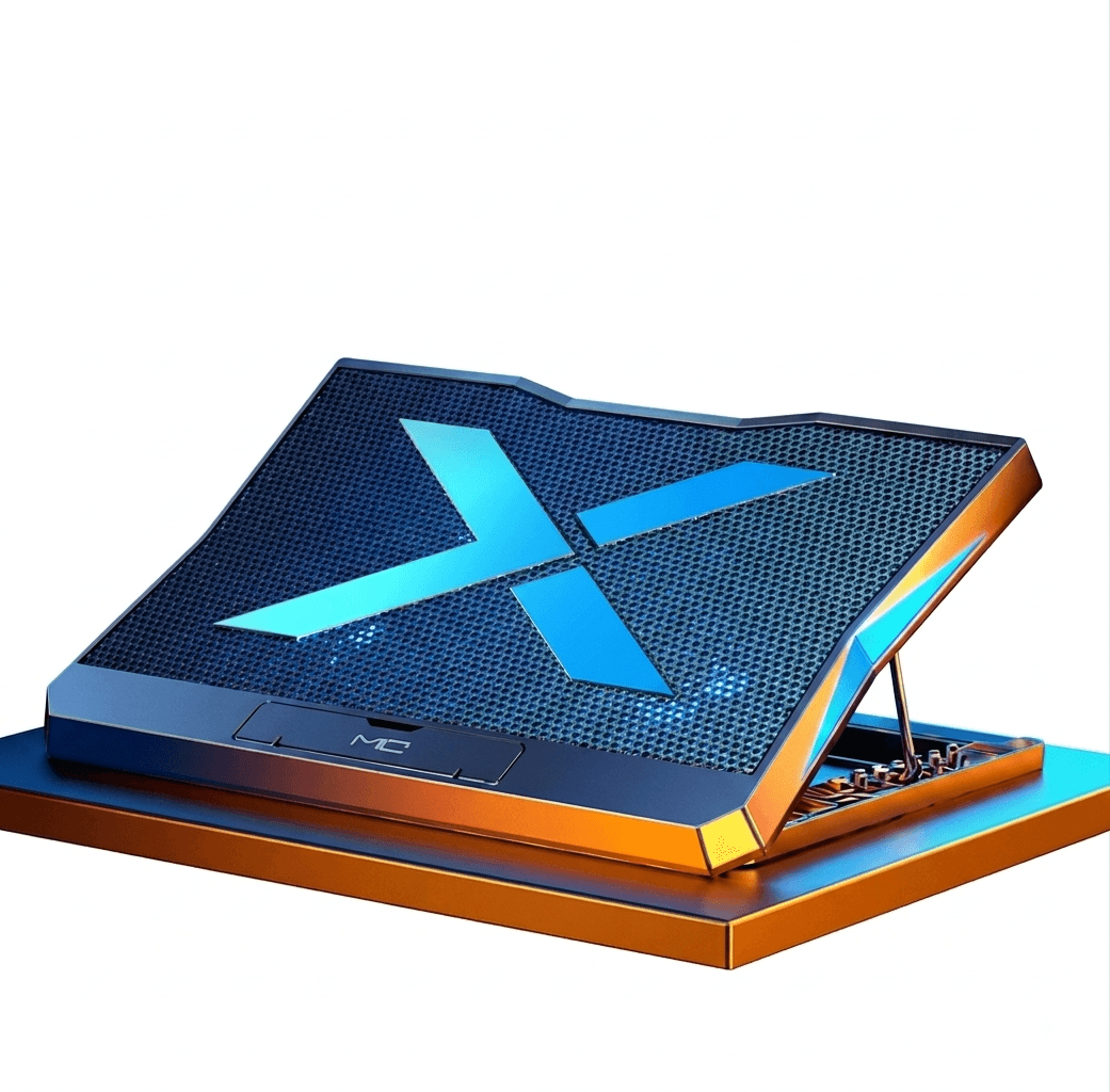 six fan laptop cooling pad adjustable gaming laptop cooler stand for laptops