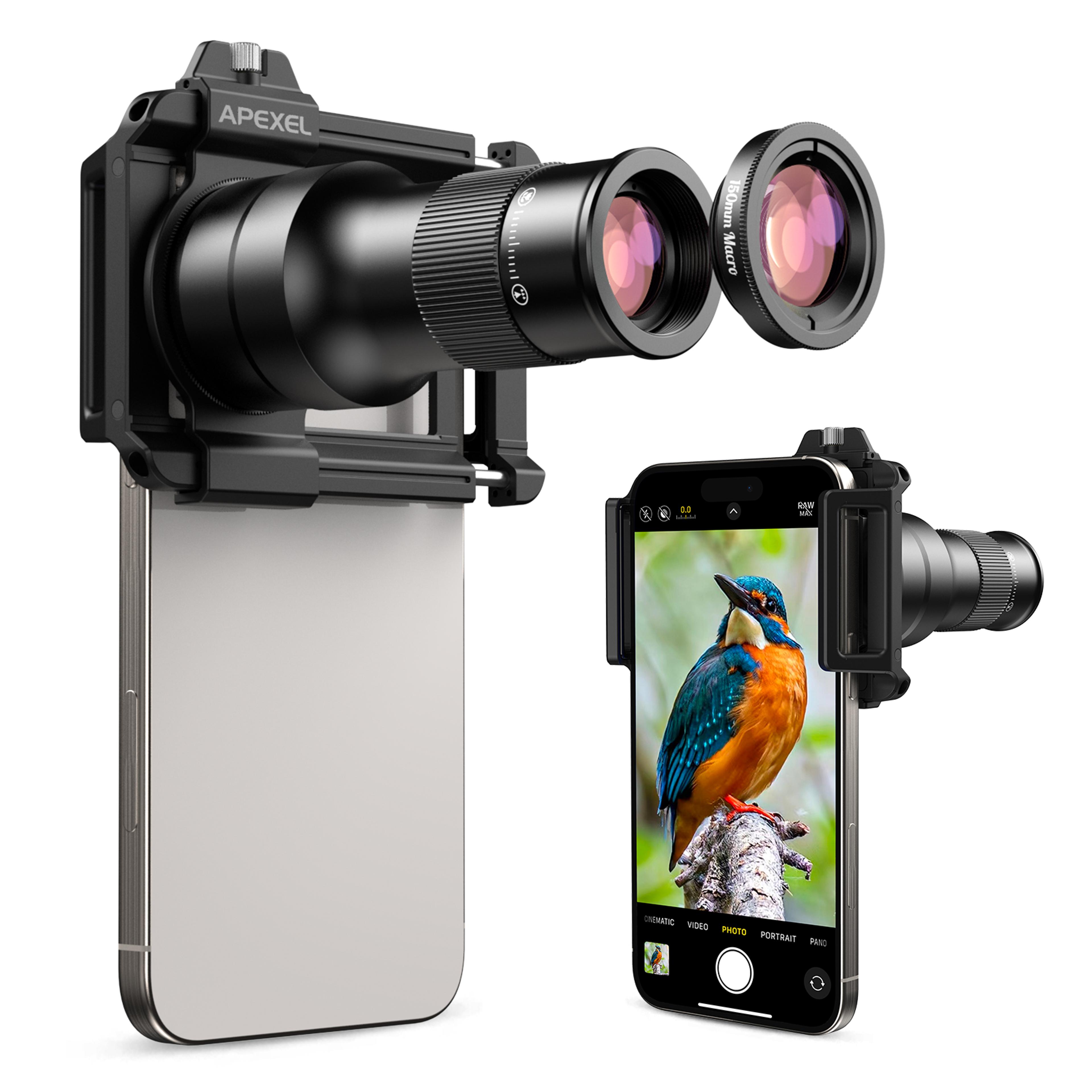 telephoto macro phone lens kit for iphone and android