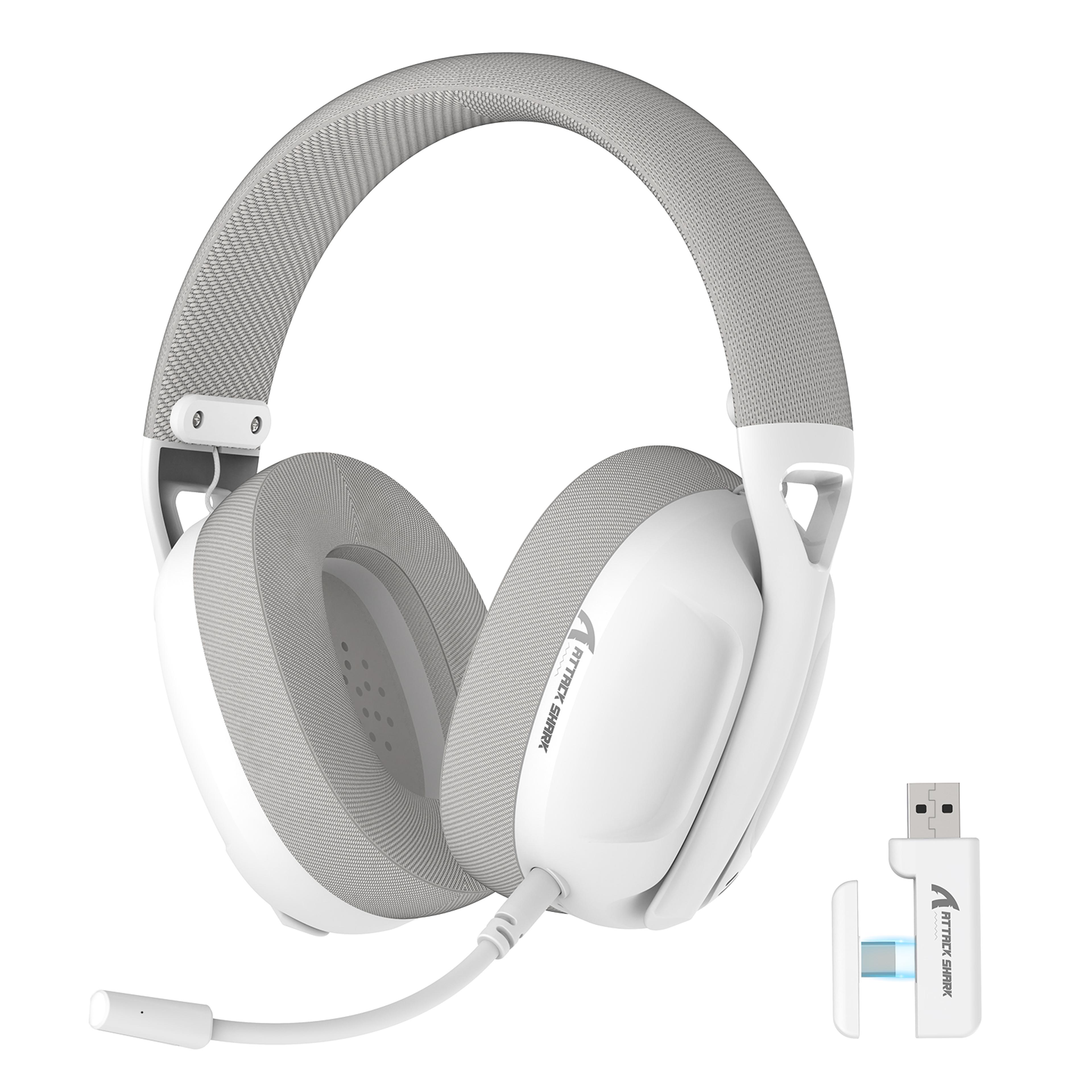 ultra light wireless gaming headset with detachable microphone