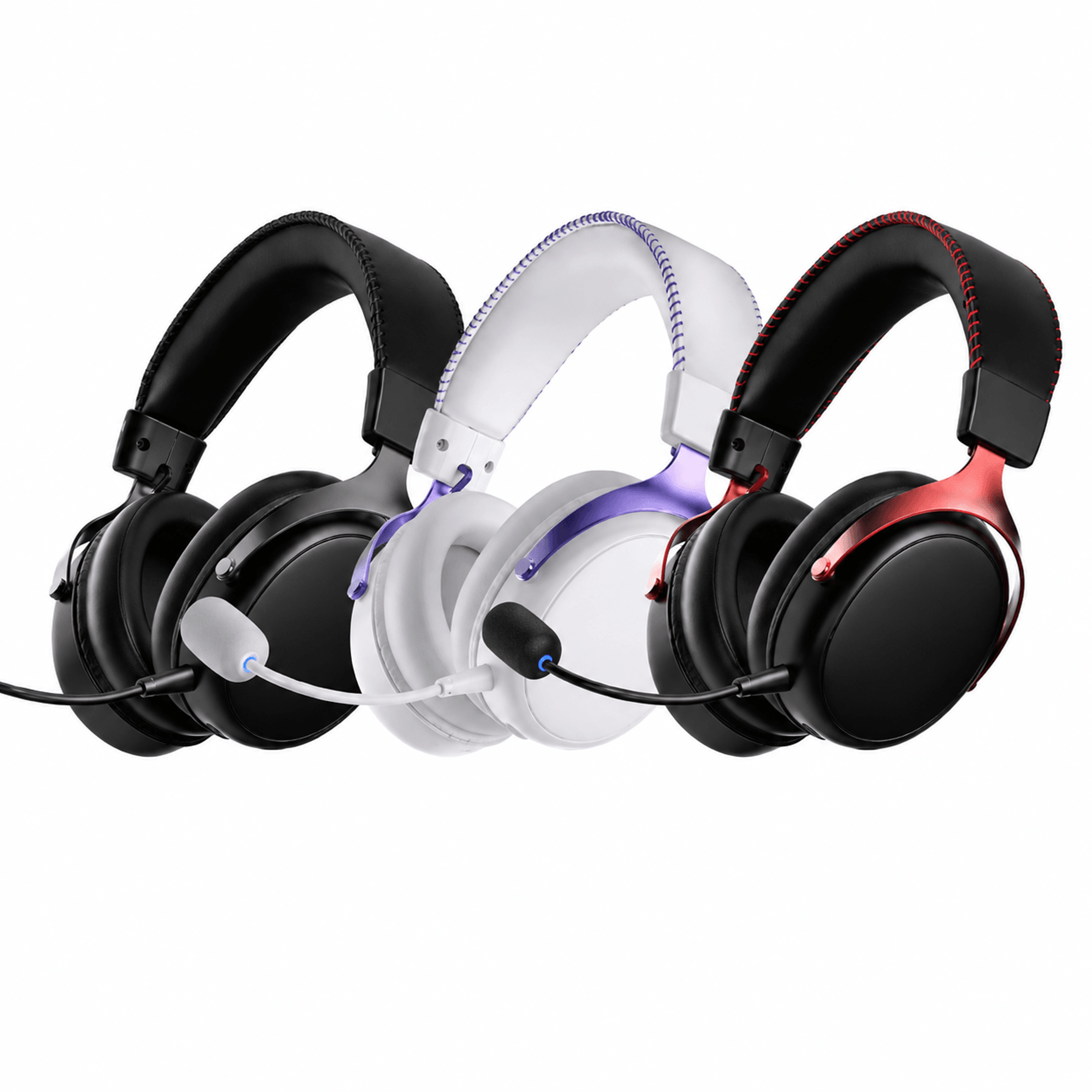 quad mode gaming headset with mic surround sound drivers for fps gaming