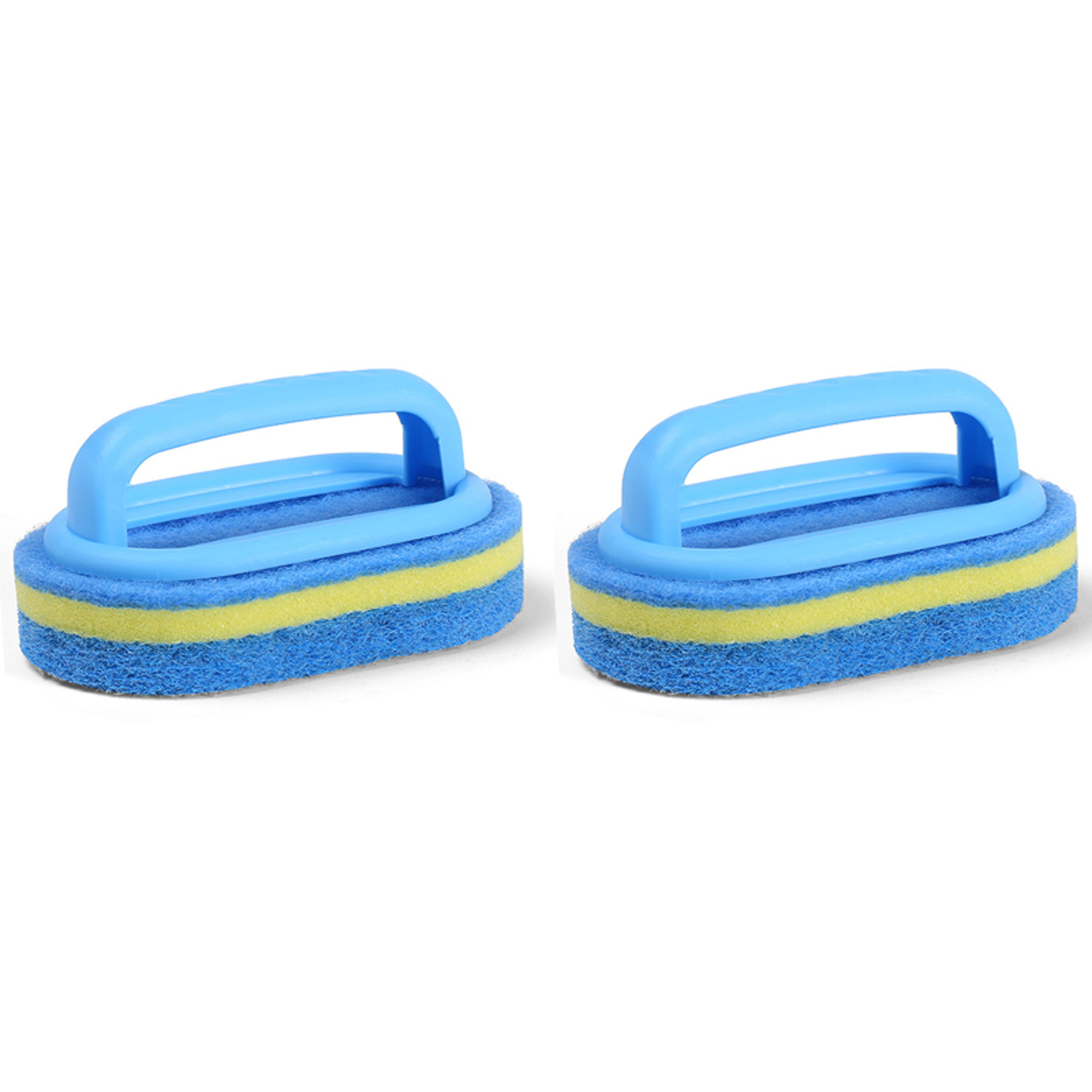 easy grip sponge cleaning brush for bathtub tile kitchen and bathroom