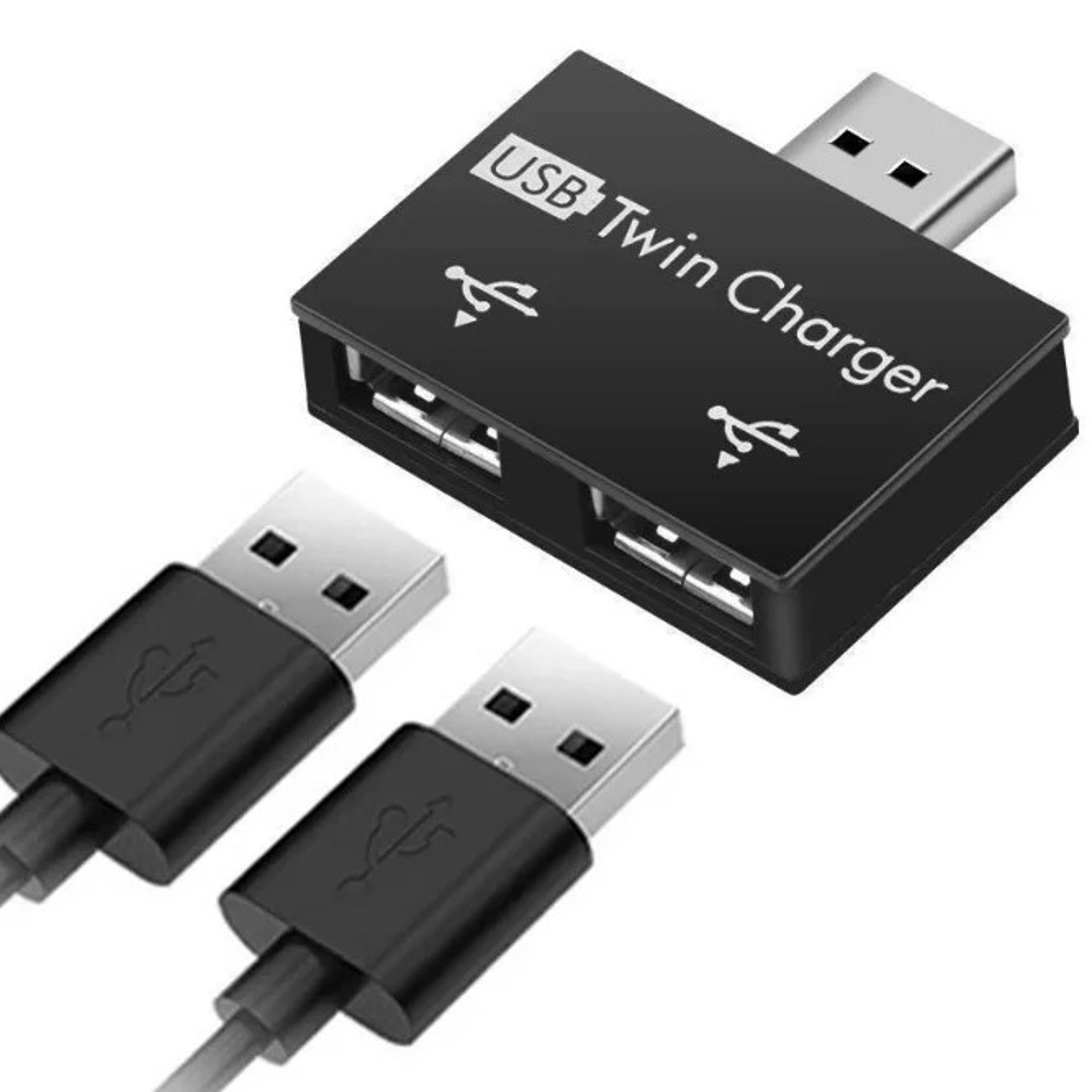 dual port usb splitter adapter male to female usb hub
