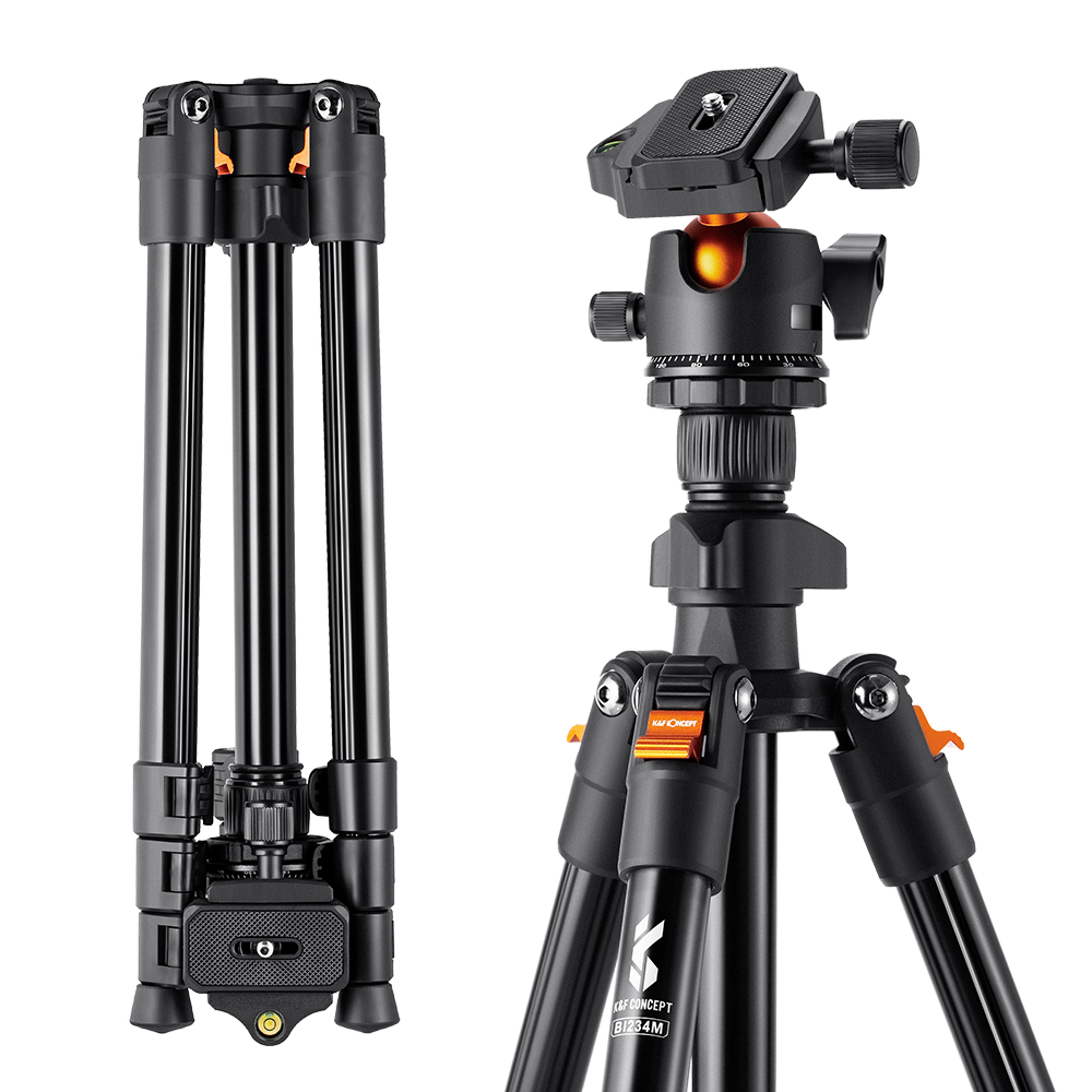 concept portable camera tripod 64 inch travel tripod with ball head