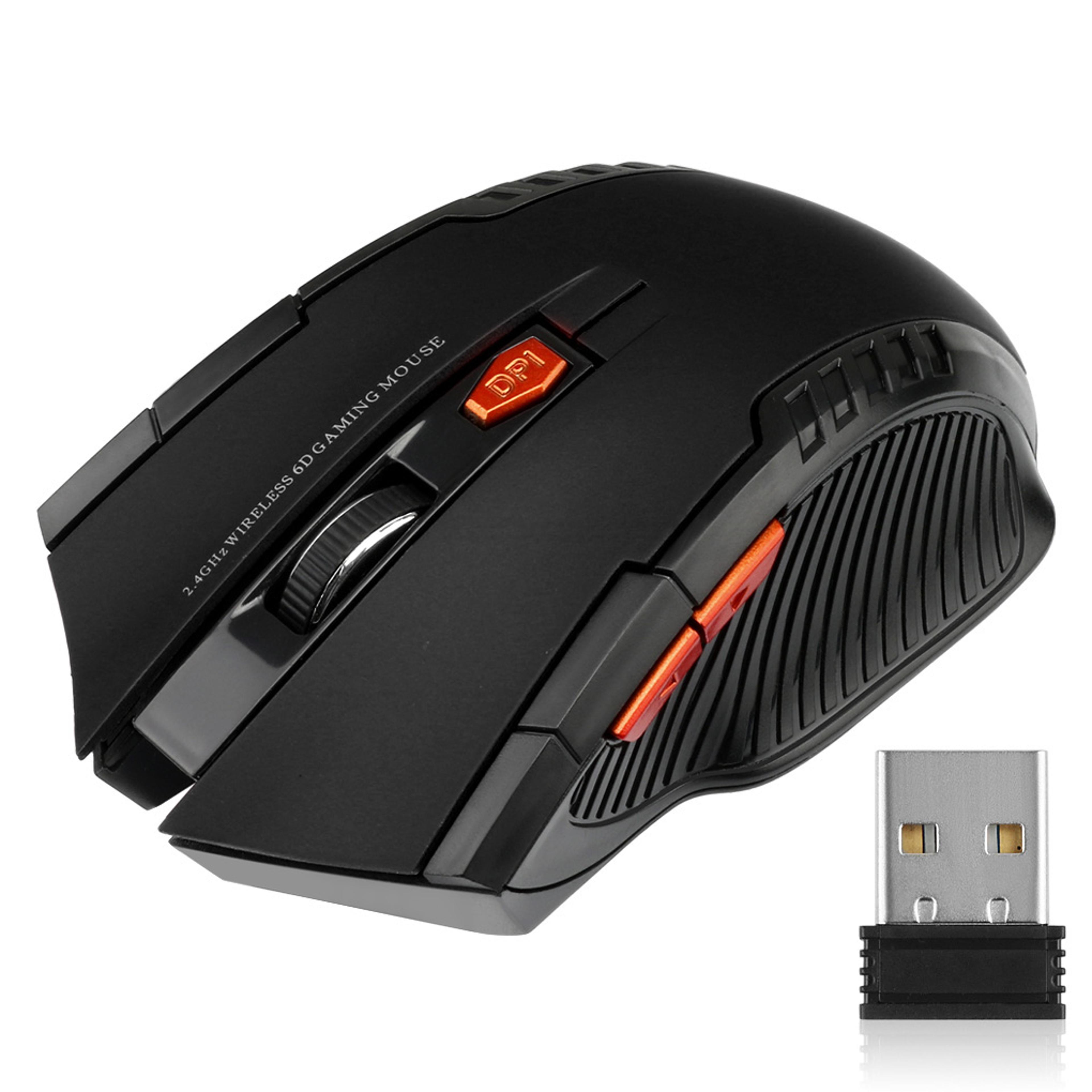 wireless mouse with usb receiver button optical design for laptop pc gaming and office