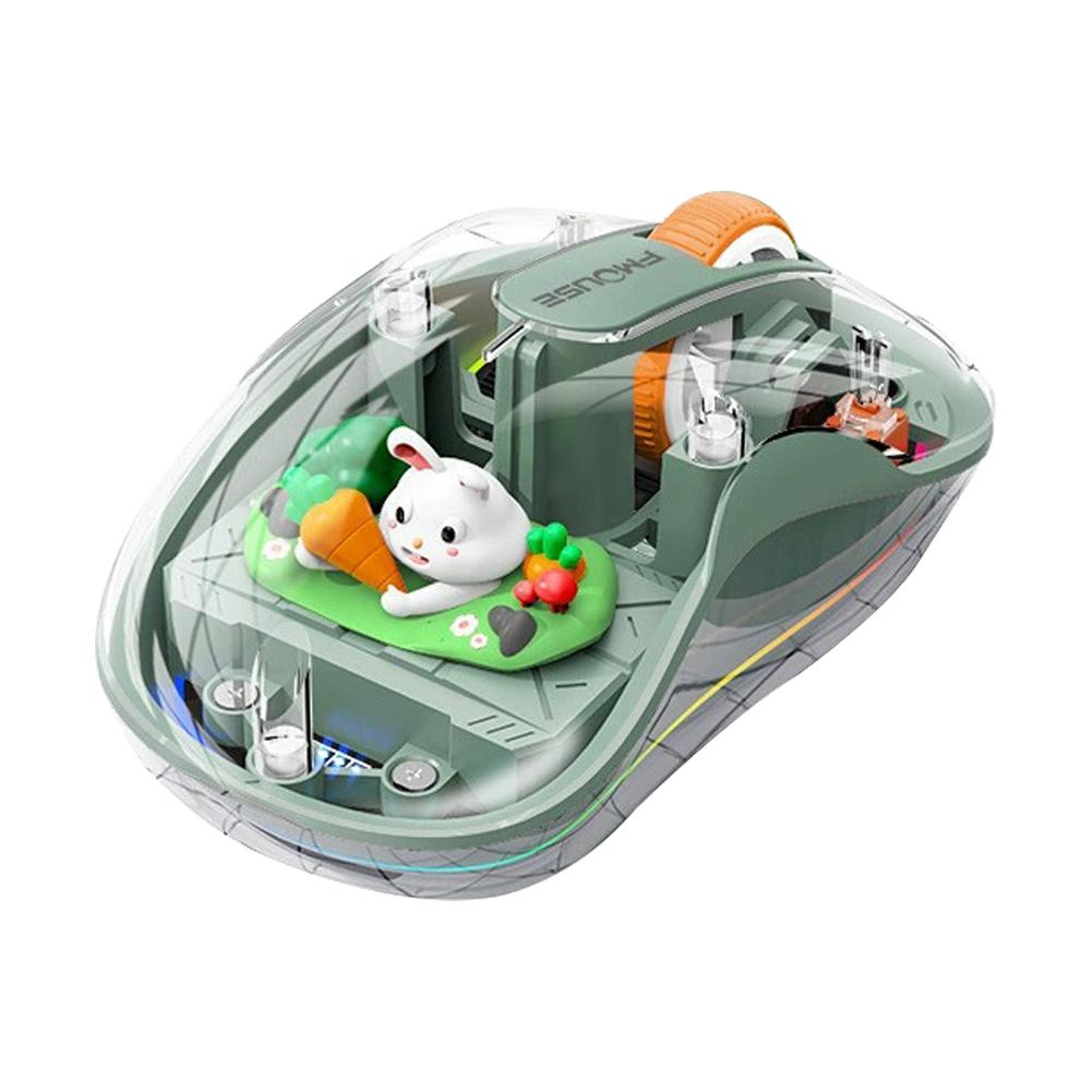 cute wireless bluetooth mouse with rechargeable three mode charging for laptop and tablet