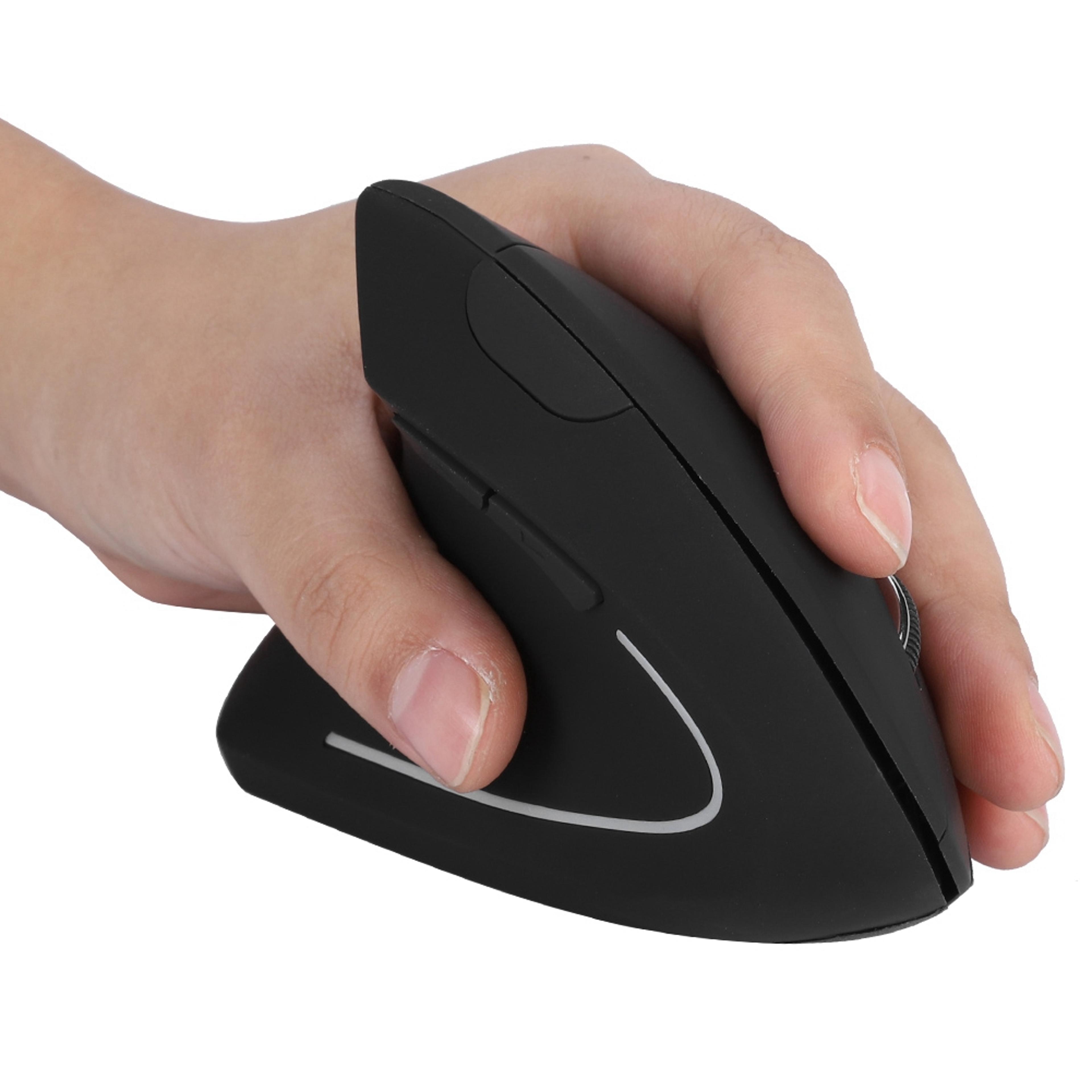 wireless left handed ergonomic vertical mouse button optical mouse for laptop desktop pc