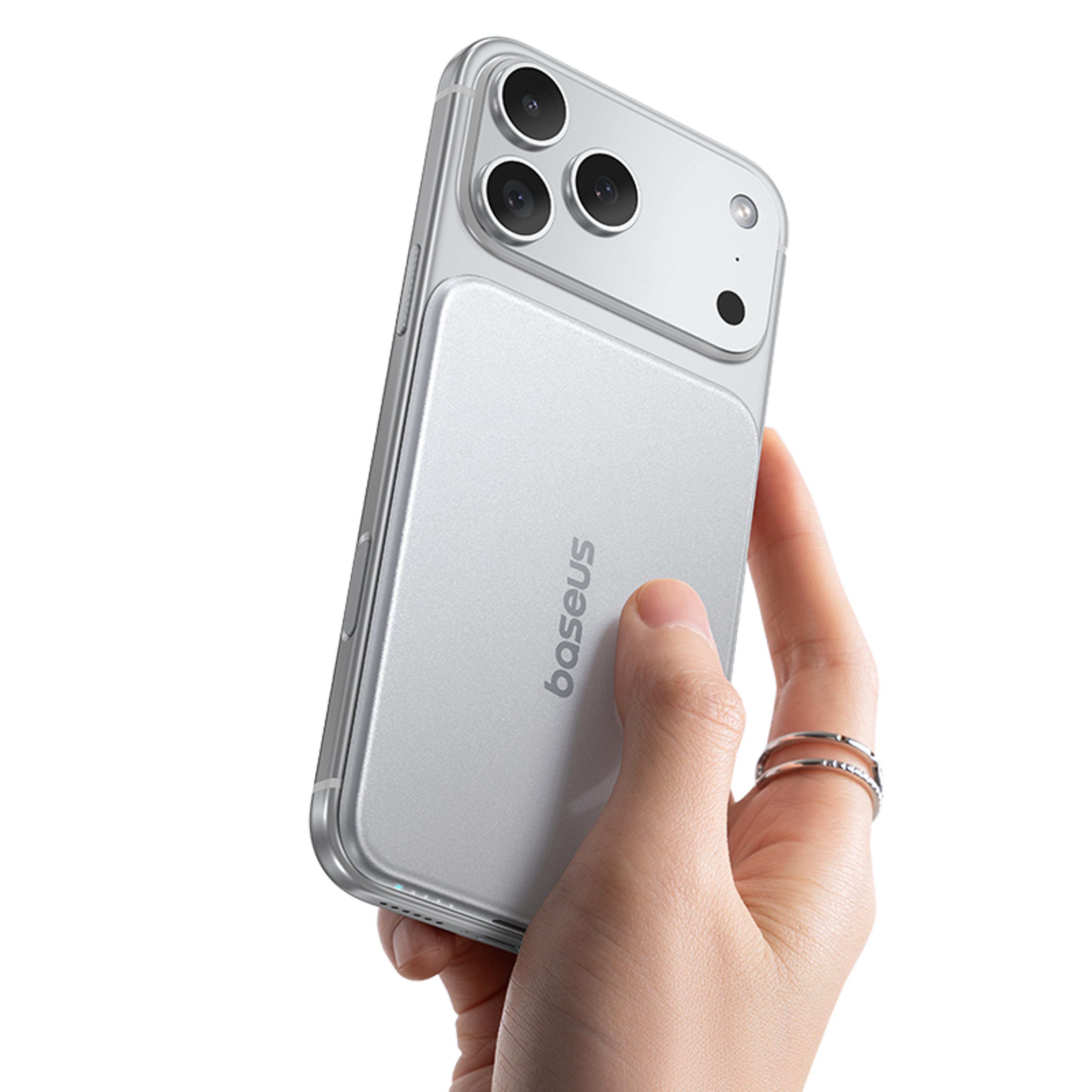 magnetic power bank slim wireless charger for iphone