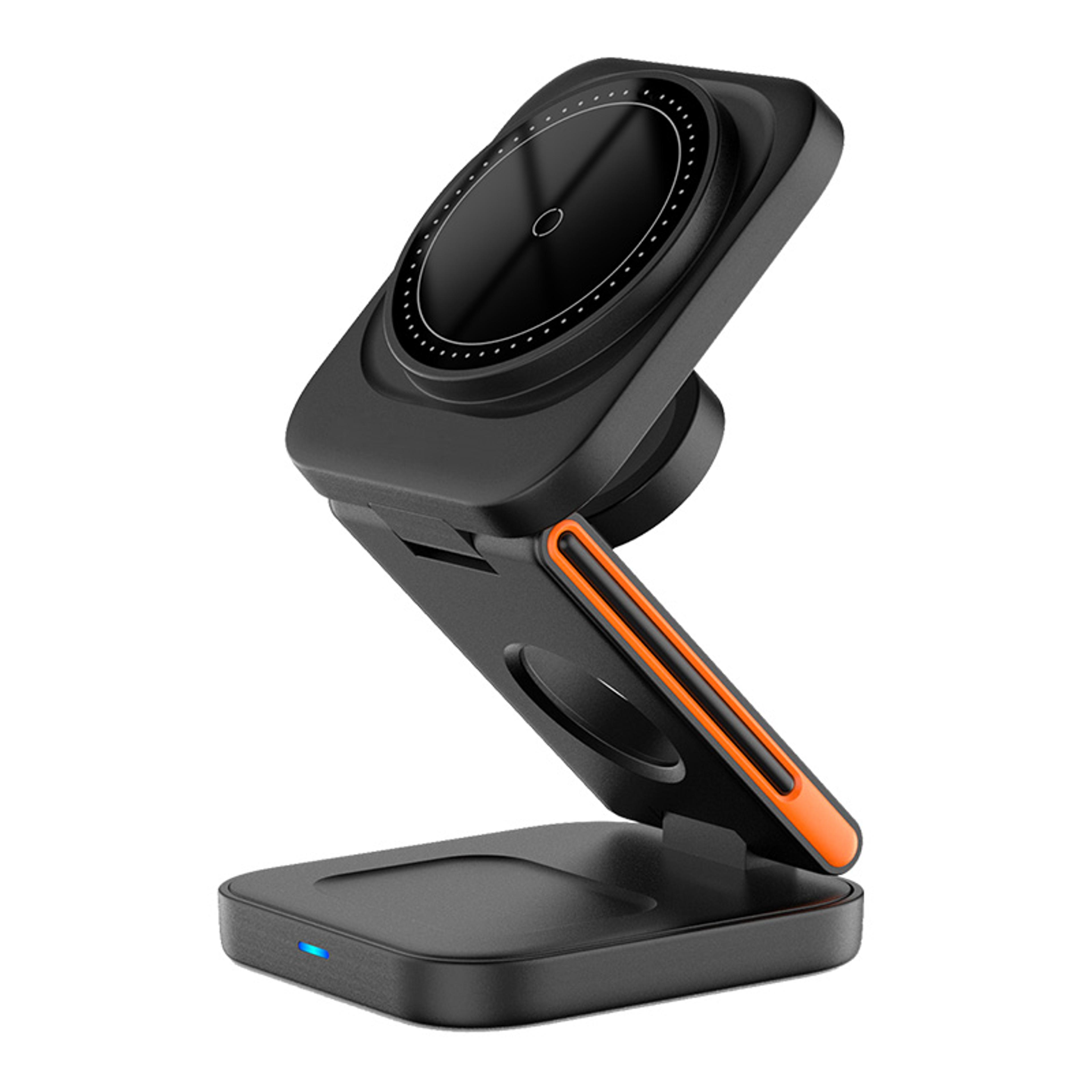 foldable magnetic wireless charger for iphone apple watch and airpods