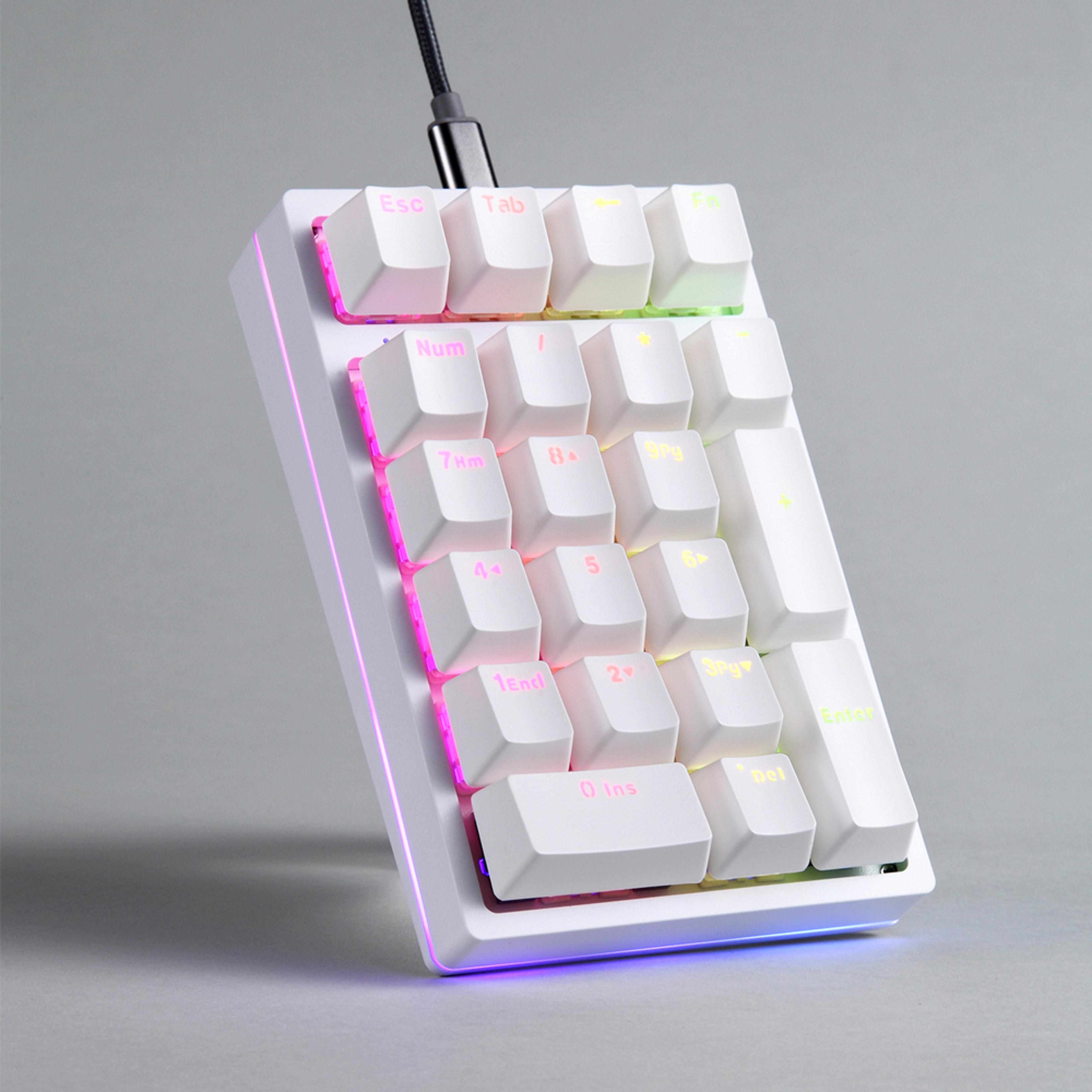 motospeed hot swappable mechanical numeric keypad key rgb numpad