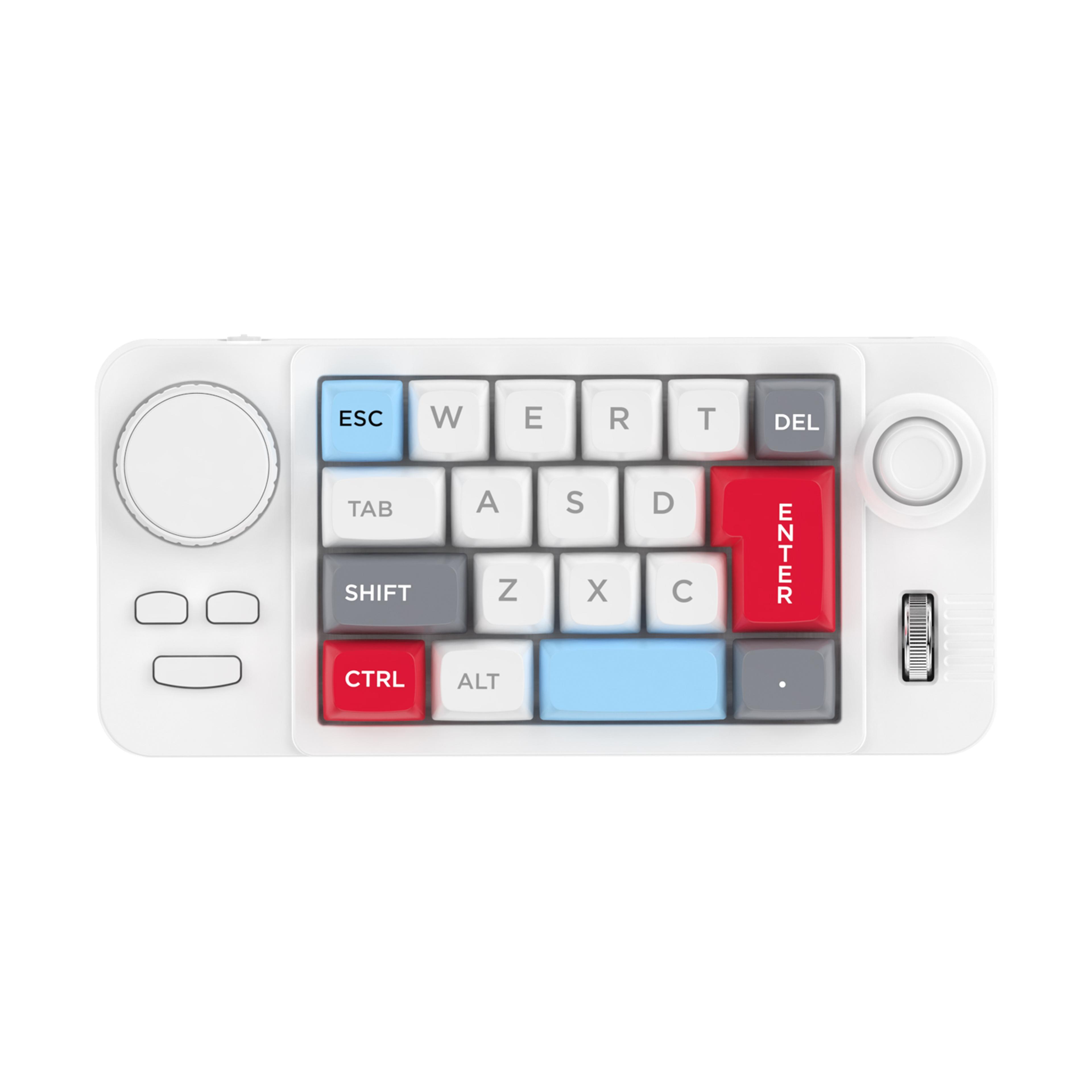 key programmable mechanical keypad with joystick volume knob and rgb
