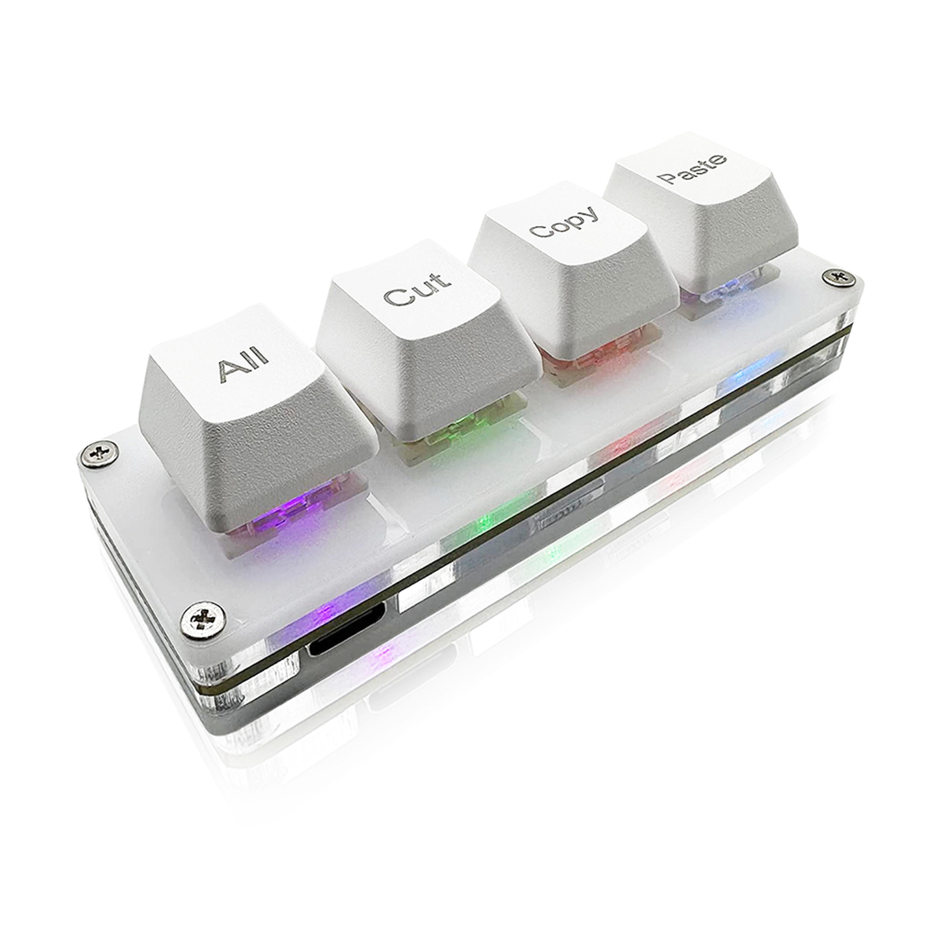 mini key macro pad programmable copy paste keyboard with rgb