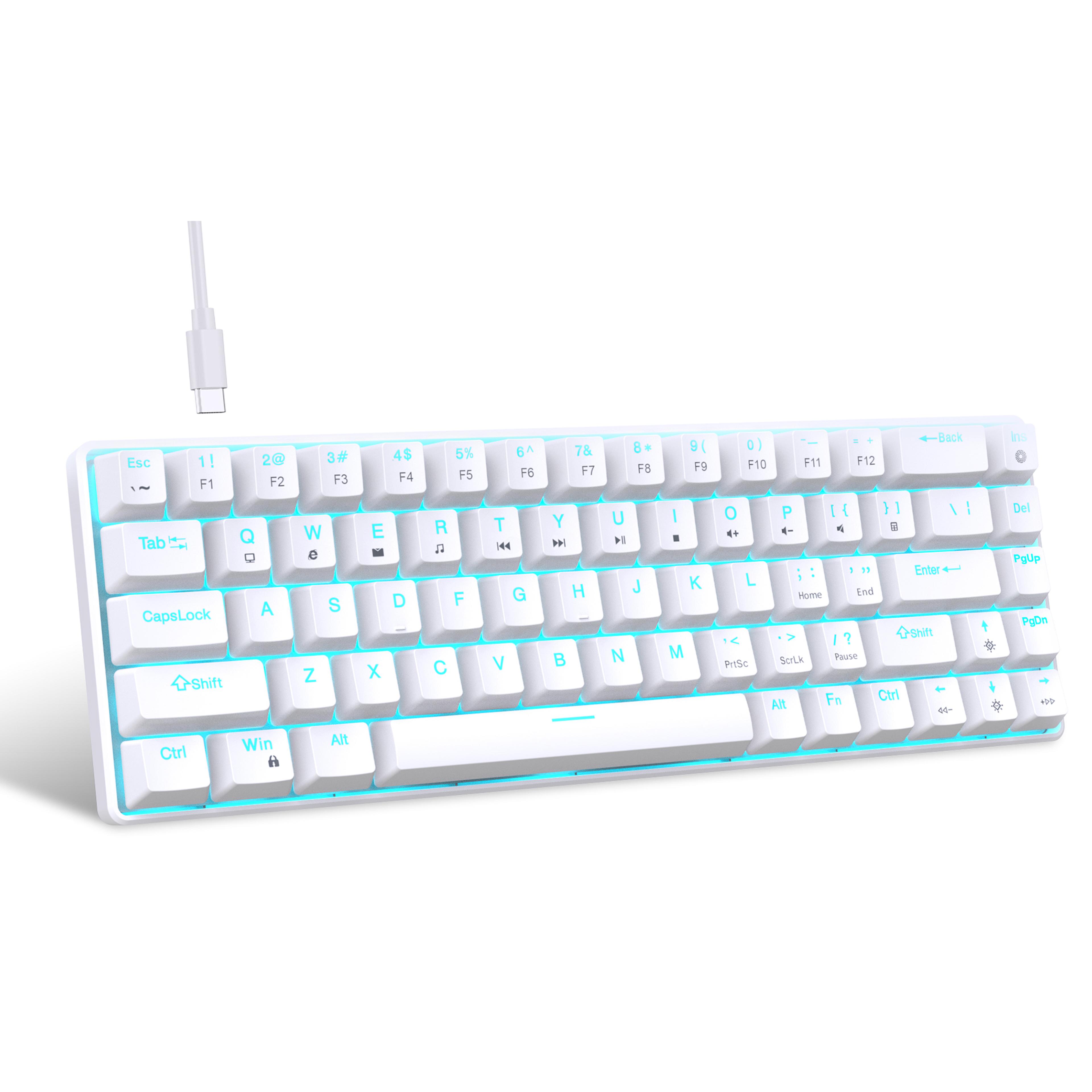 key rgb mechanical gaming keyboard with hot swappable blue switches