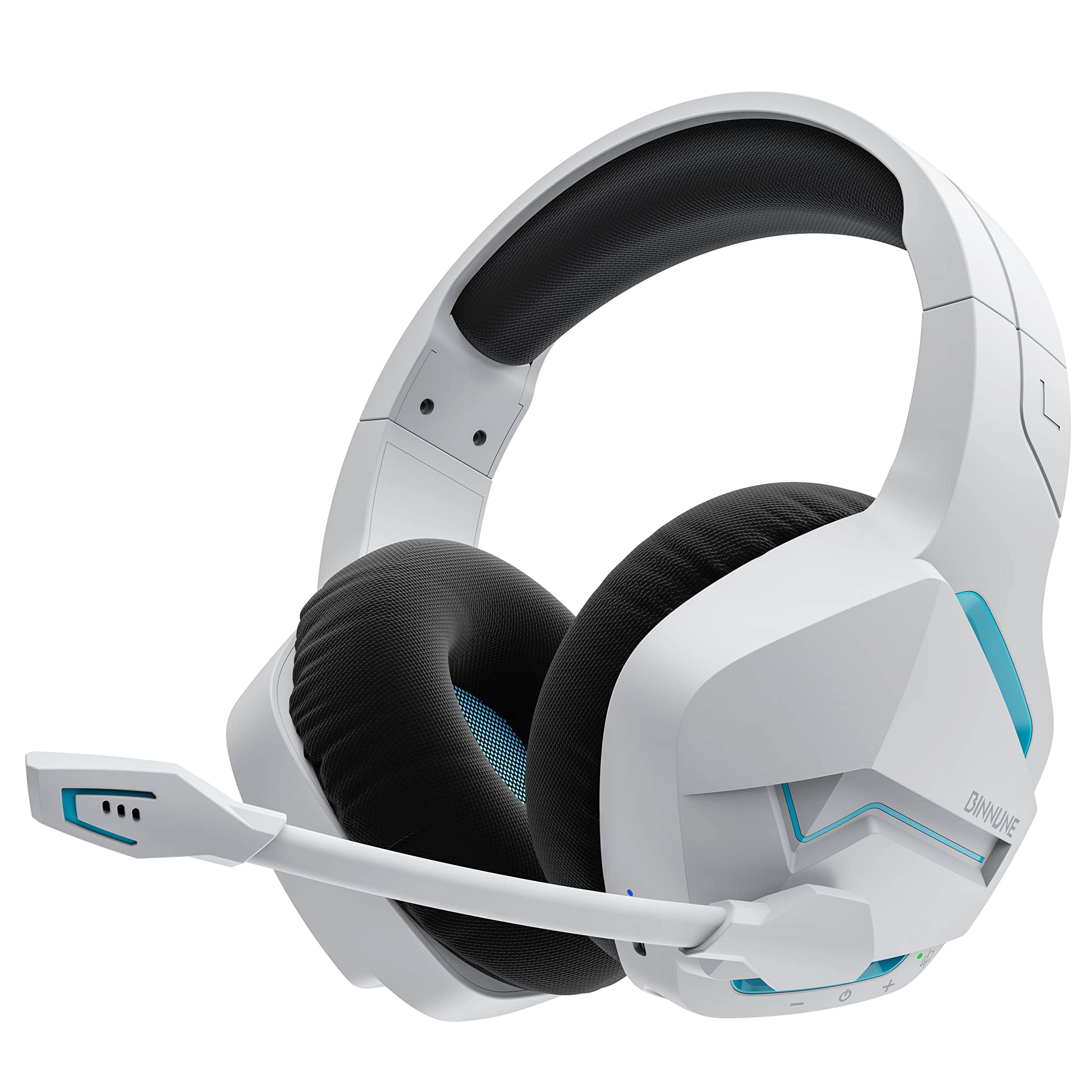 wireless gaming headset for pc with bluetooth usb and mic