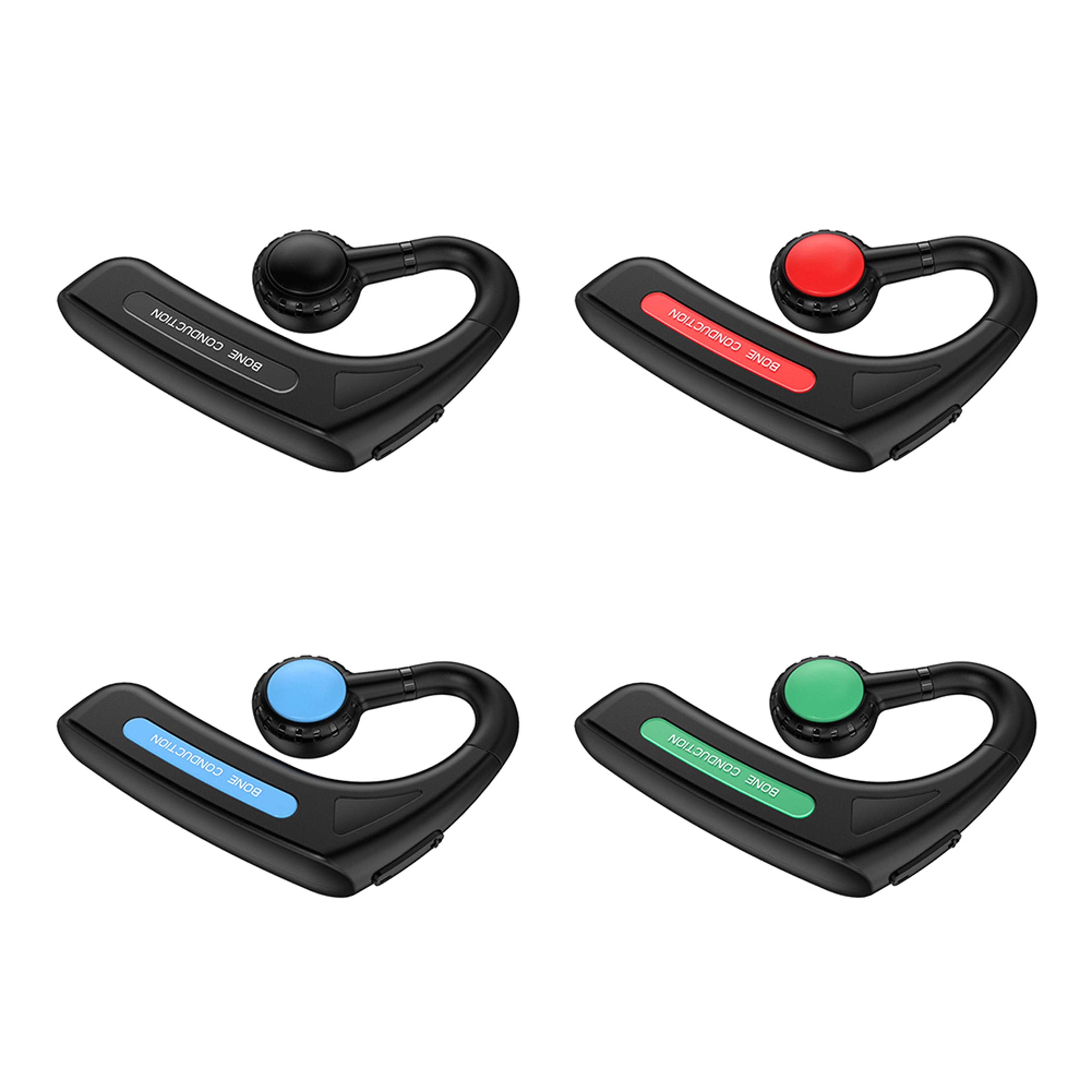 open ear ear clip bone conduction headphones for sports calls and cycling