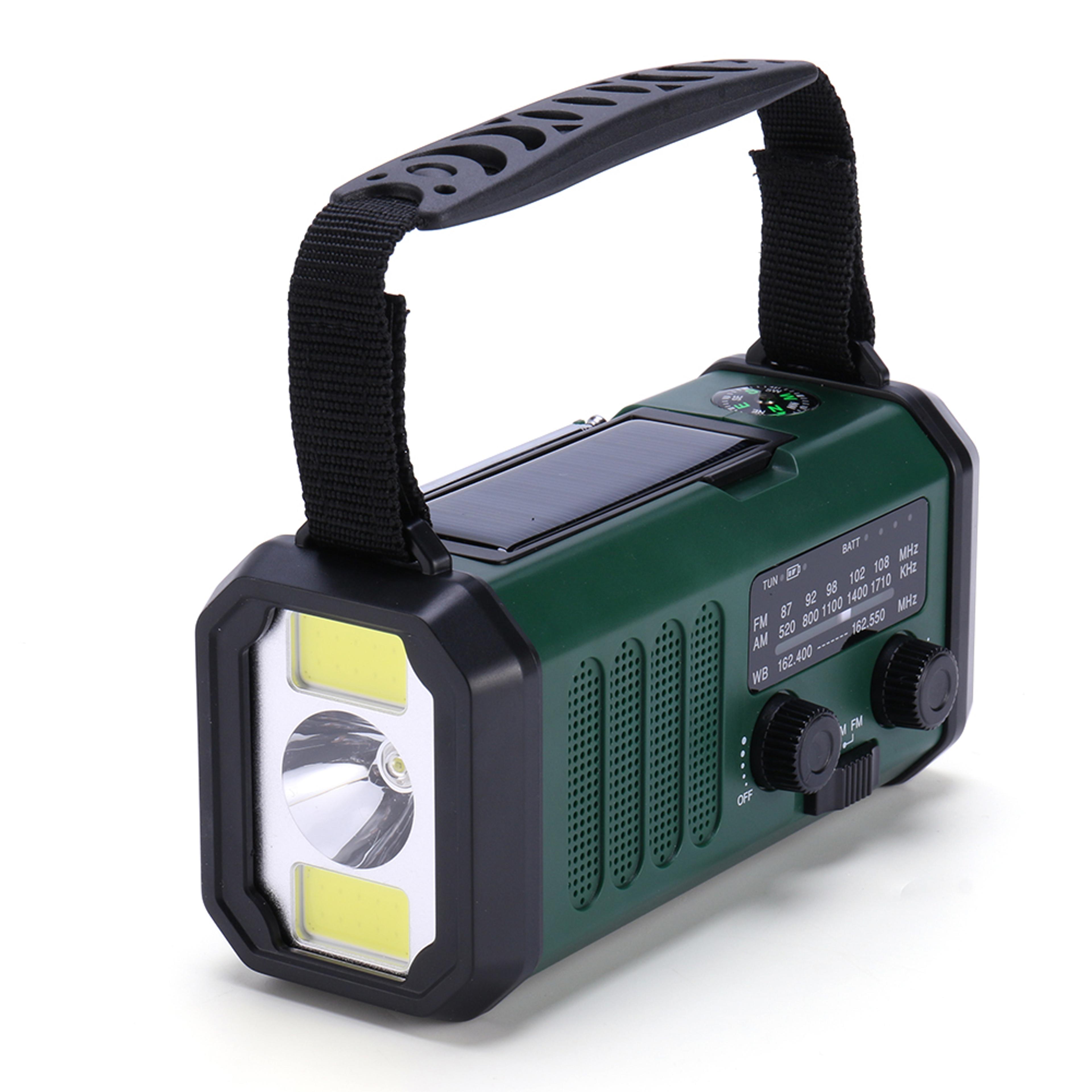 emergency weather radio hand crank radio with flashlight sos alarm