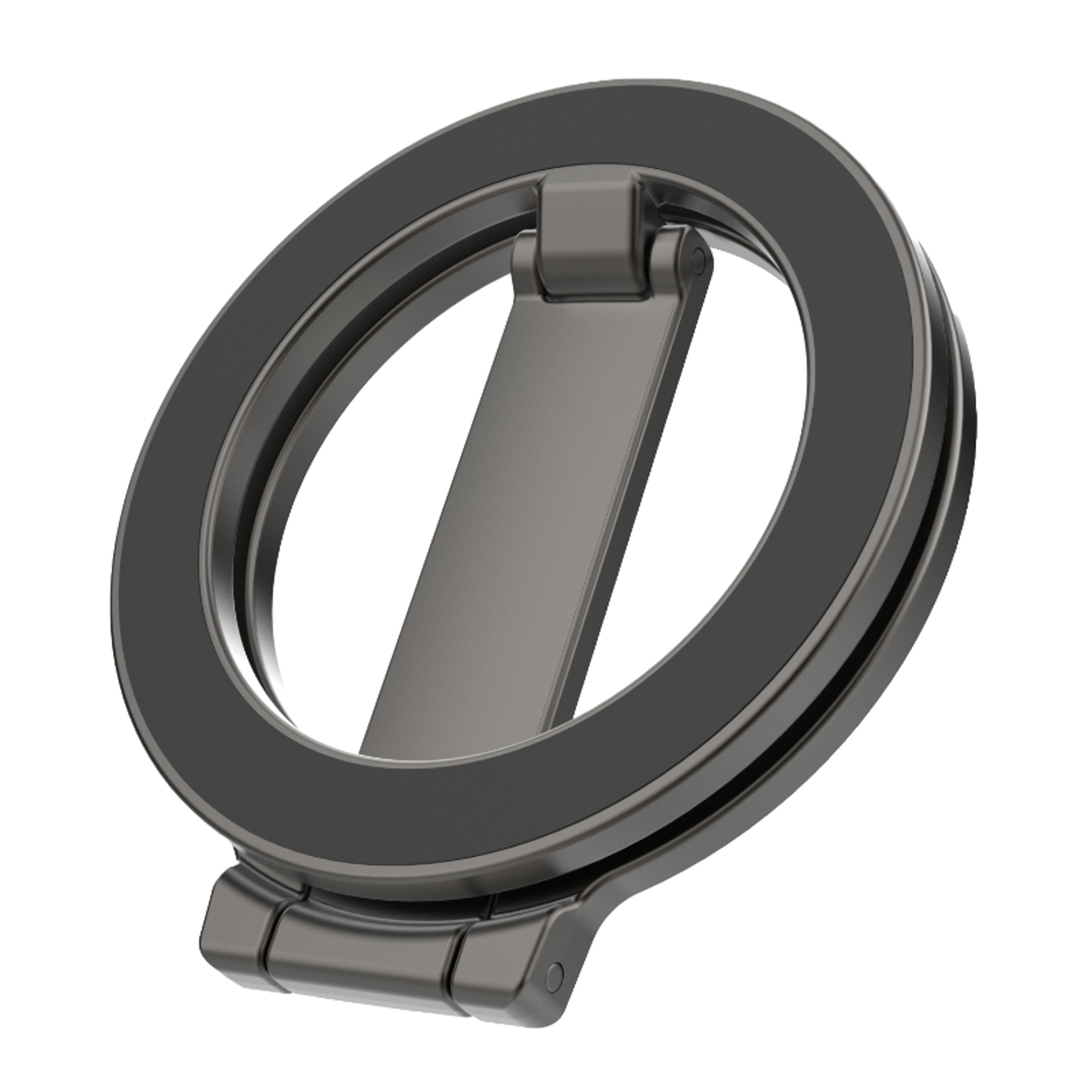 magsafe magnetic phone holder with double sided ring grip and foldable stand