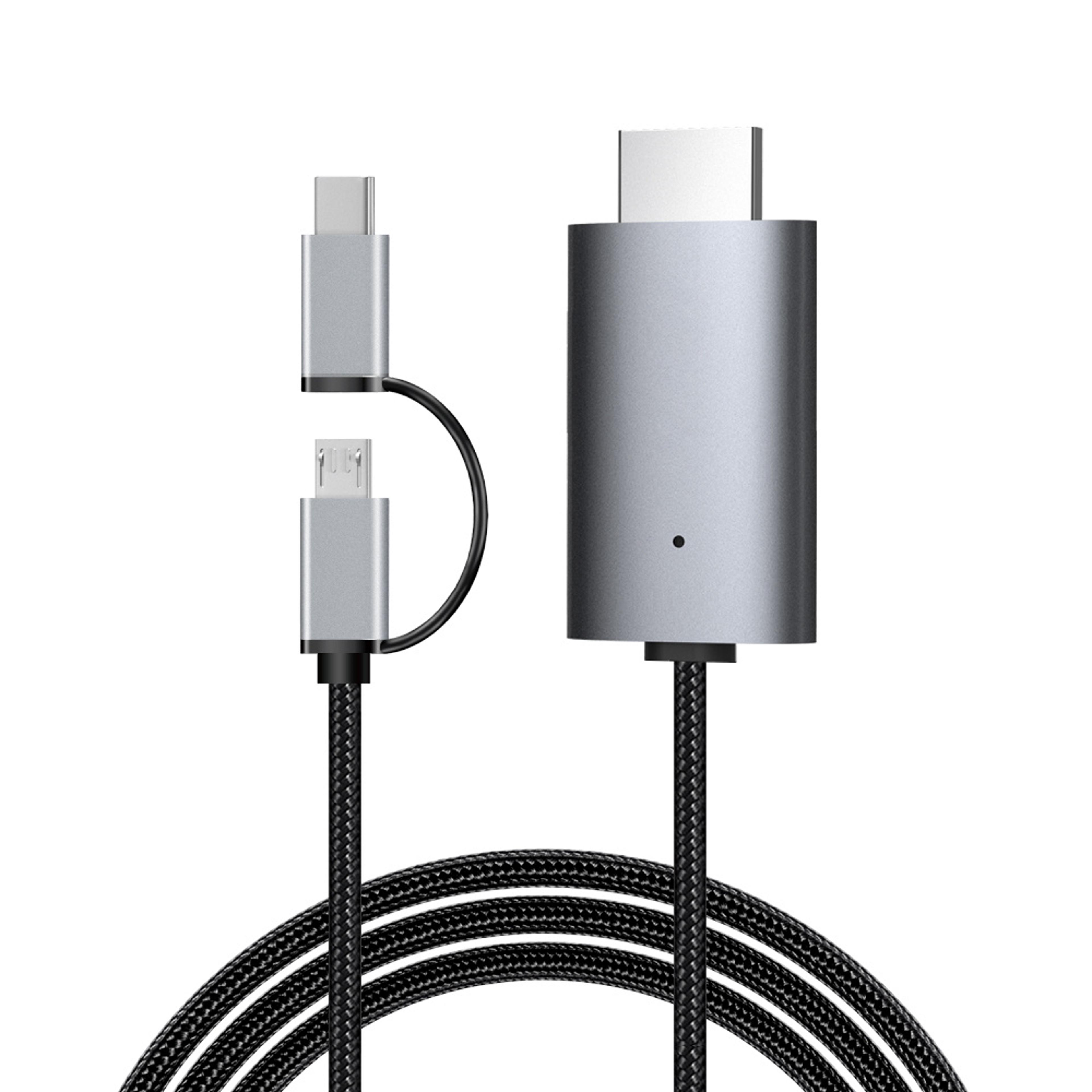 usb c micro usb to hdmi cable android phone to tv adapter