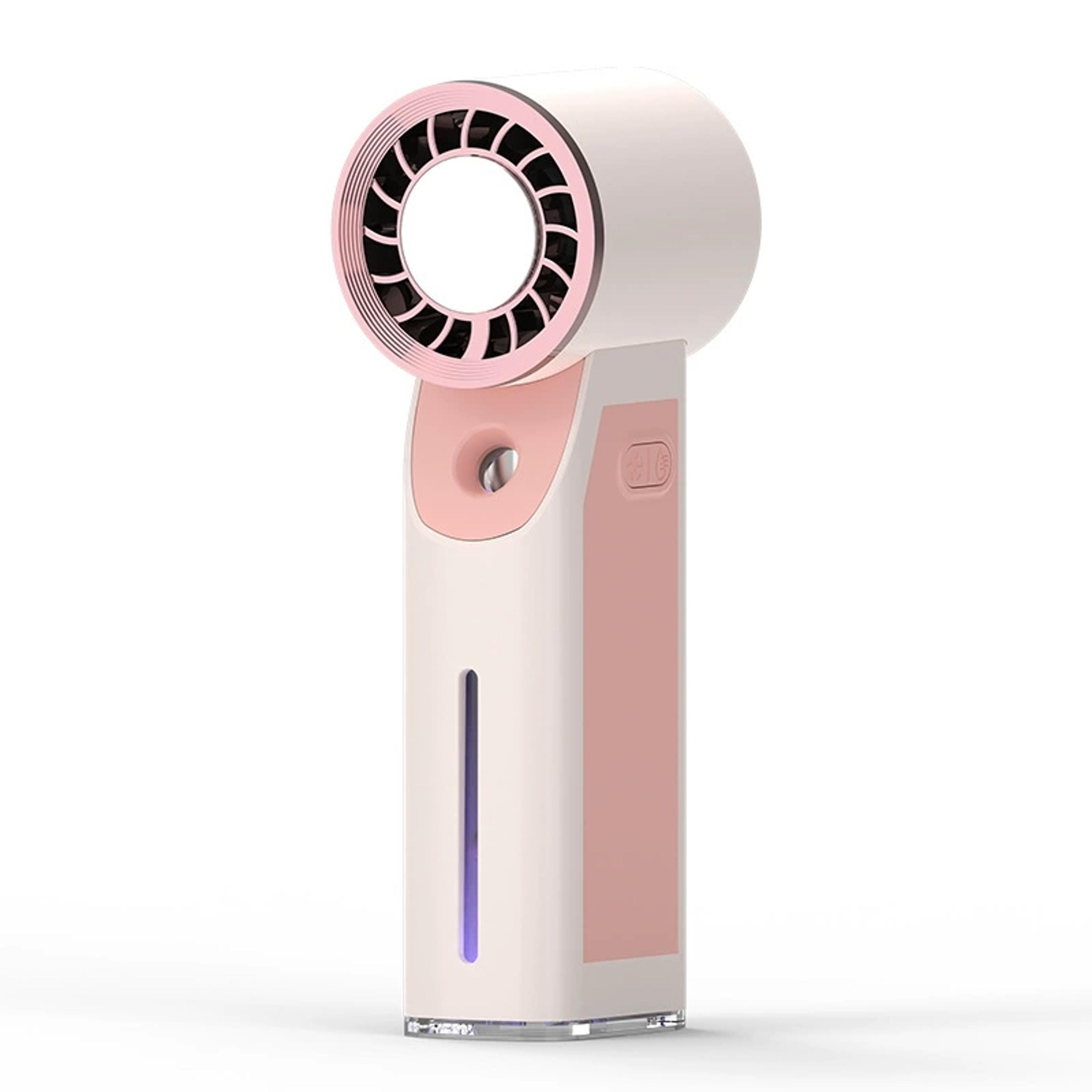 portable misting fan usb rechargeable handheld personal cooling fan
