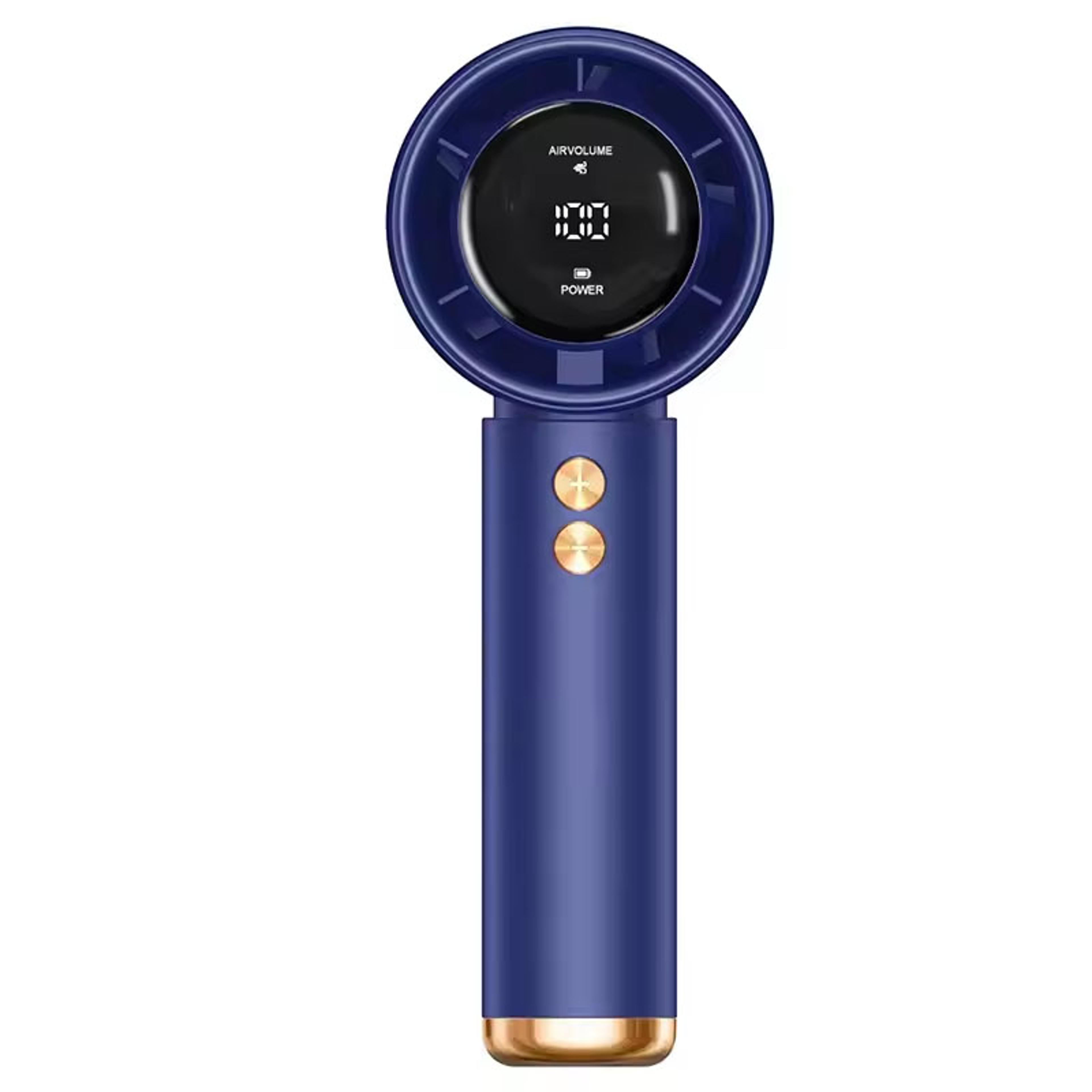speed portable turbo handheld fan with led display