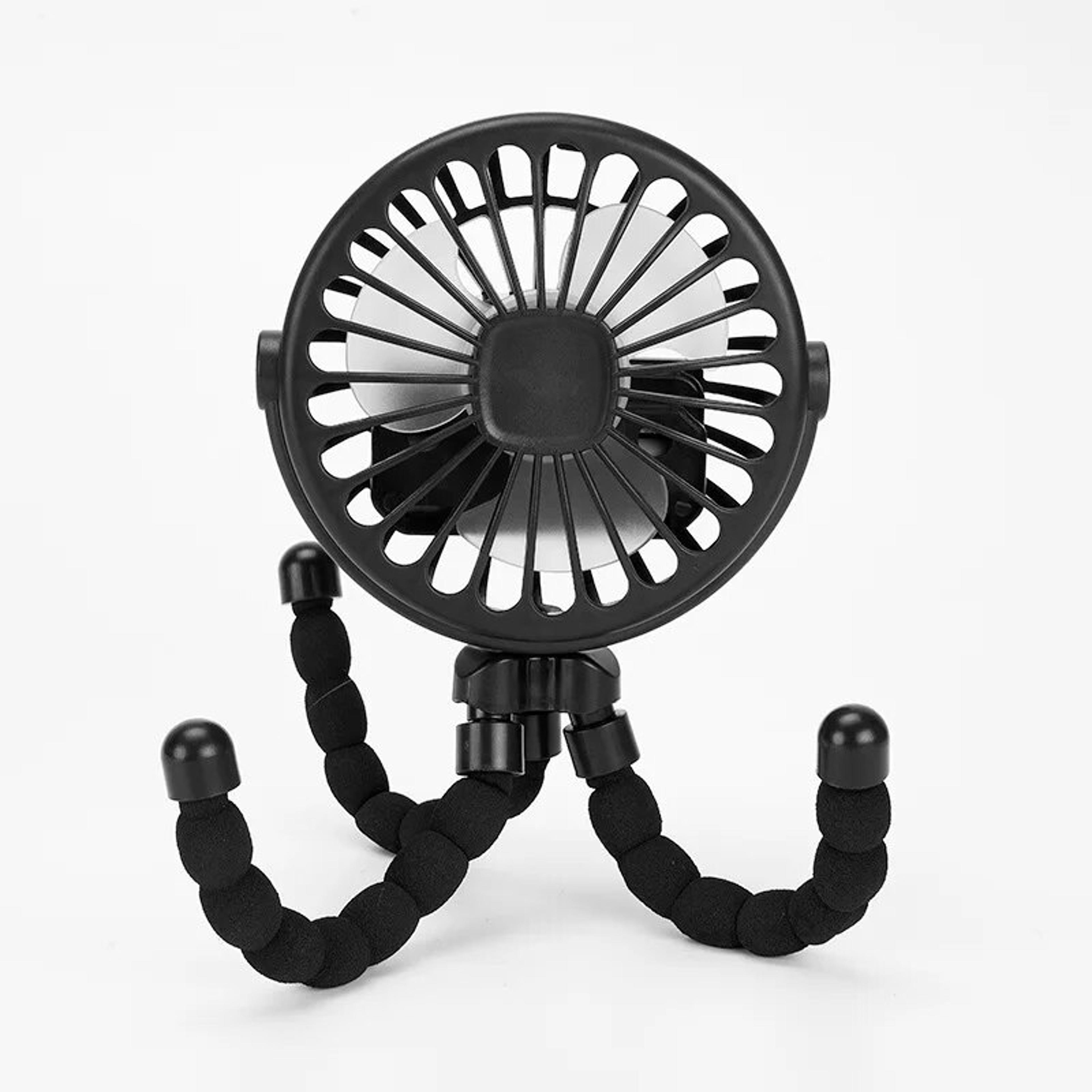 stroller fan portable usb rechargeable fan with flexible tripod