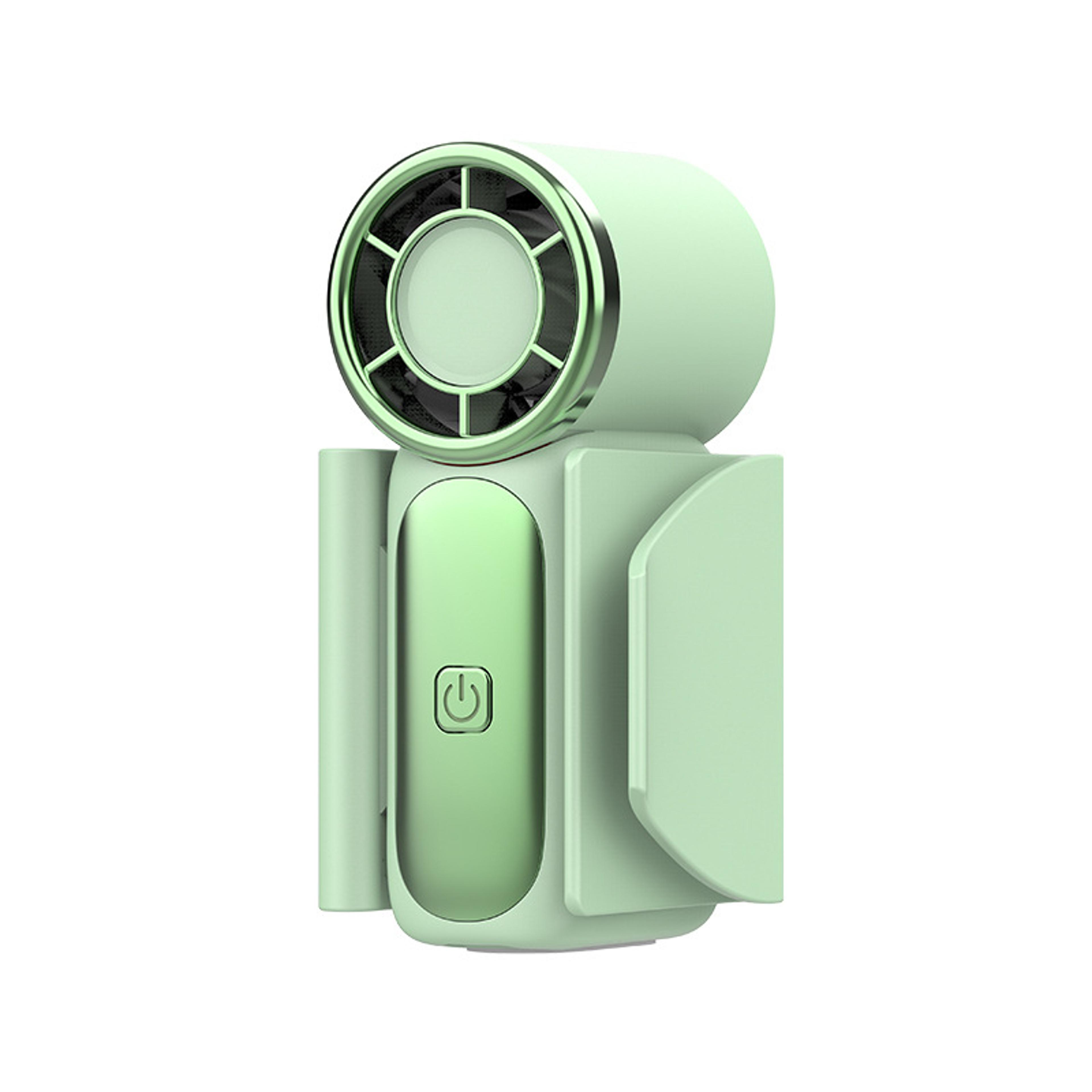 usb rechargeable handheld fan with digital display portable mini fan