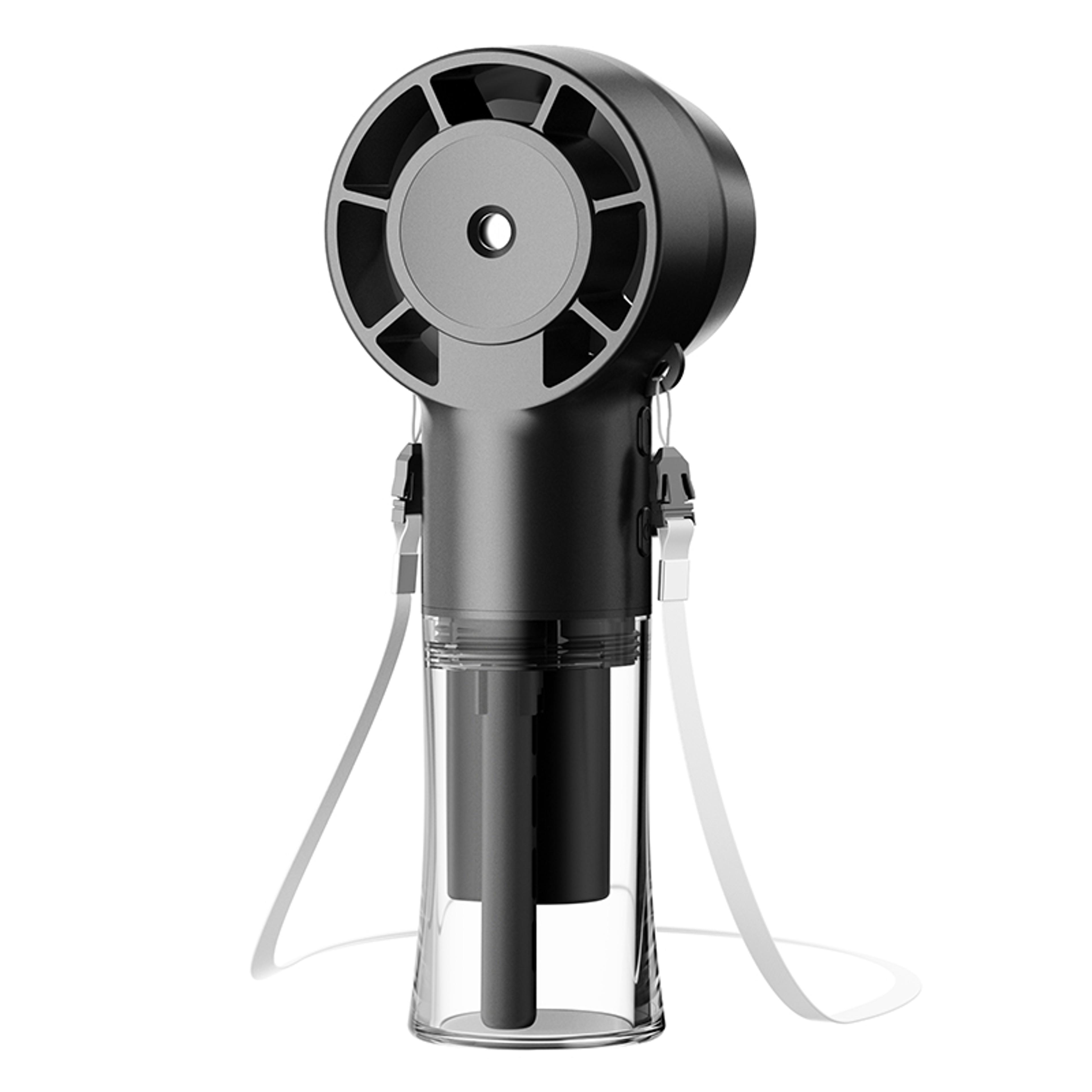 portable mist fan rechargeable handheld and neck hanging personal cooling fan