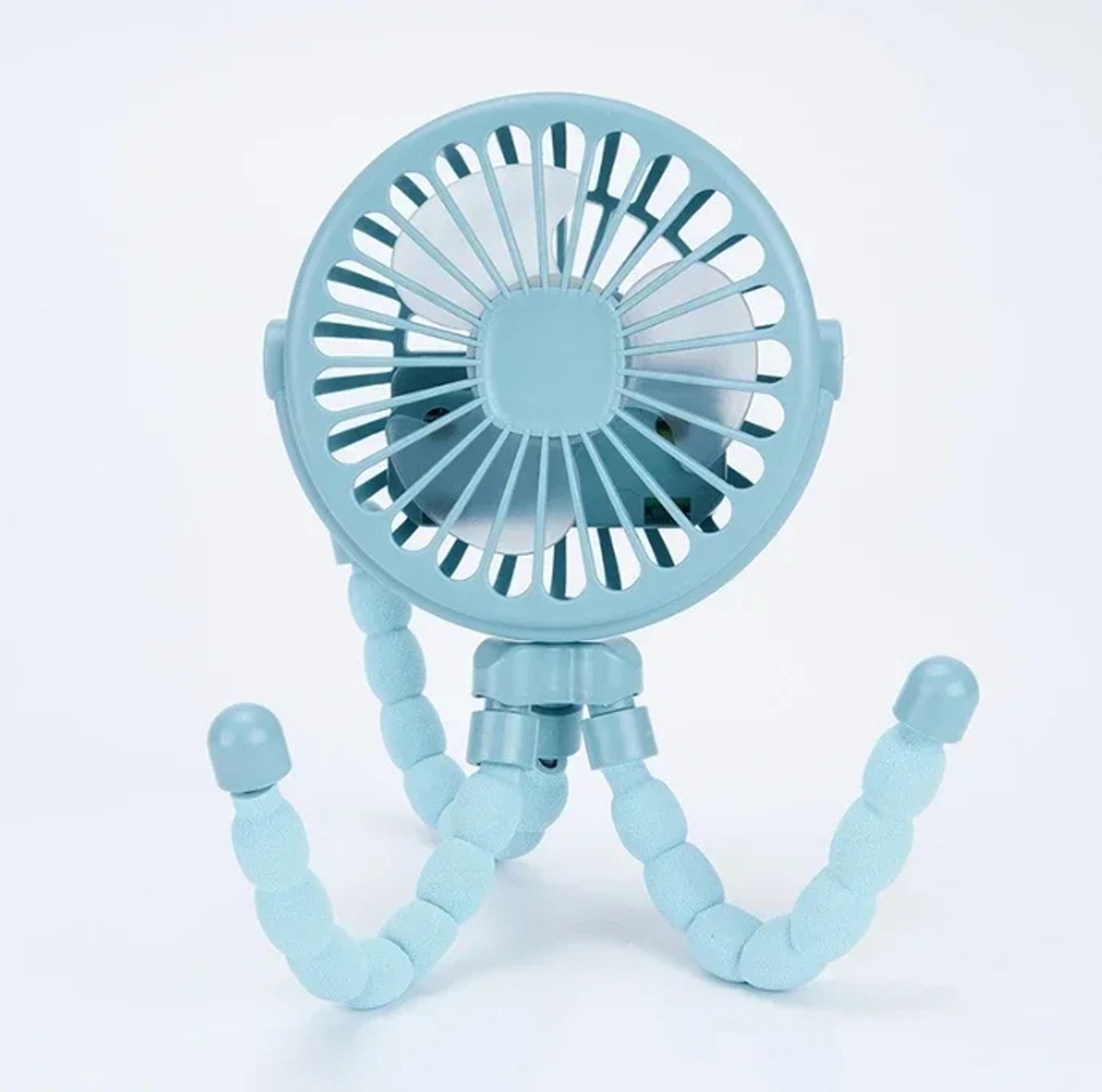 octopus stroller fan usb rechargeable portable mini fan with flexible stand