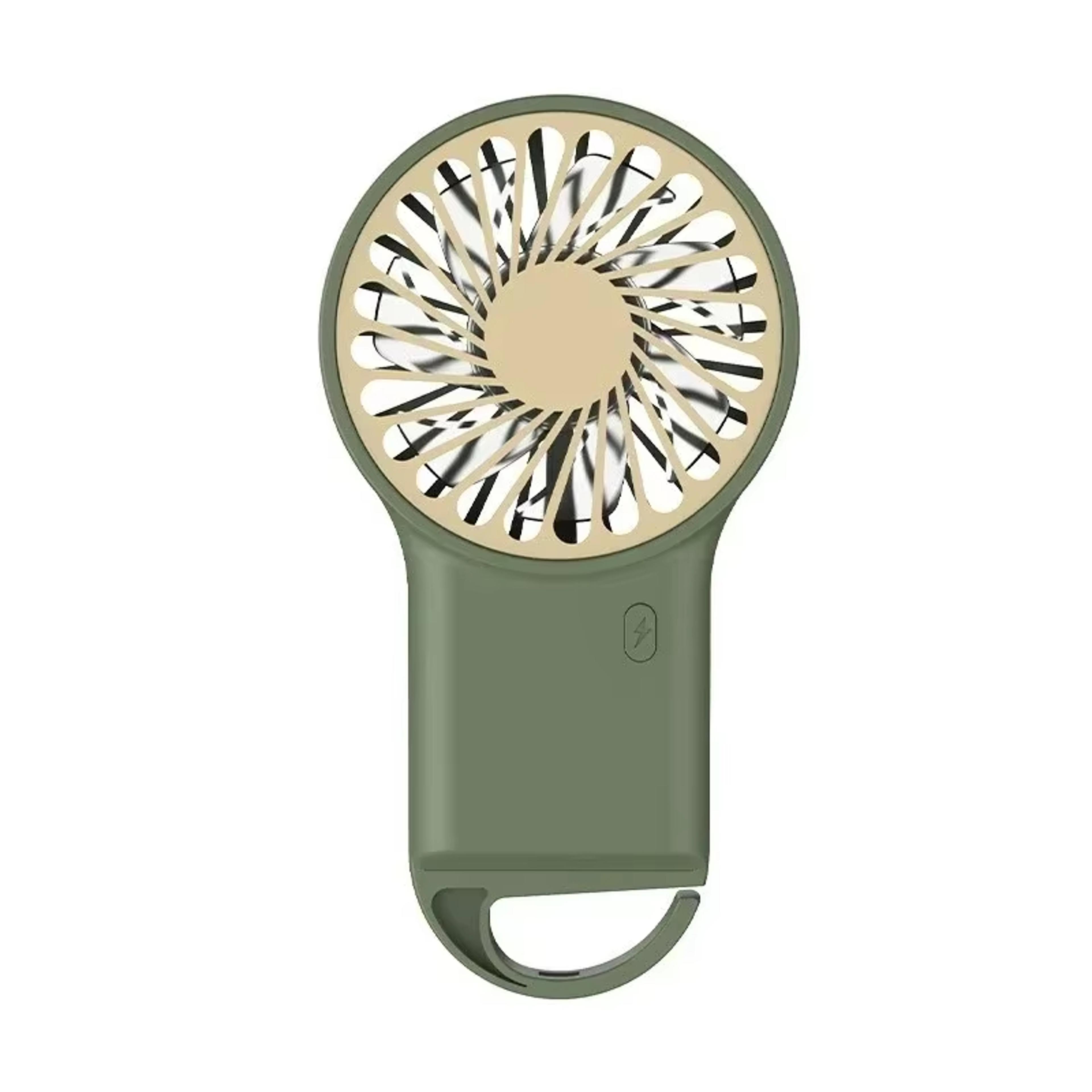 cartoon foldable portable mini fan usb rechargeable handheld desk fan with hook