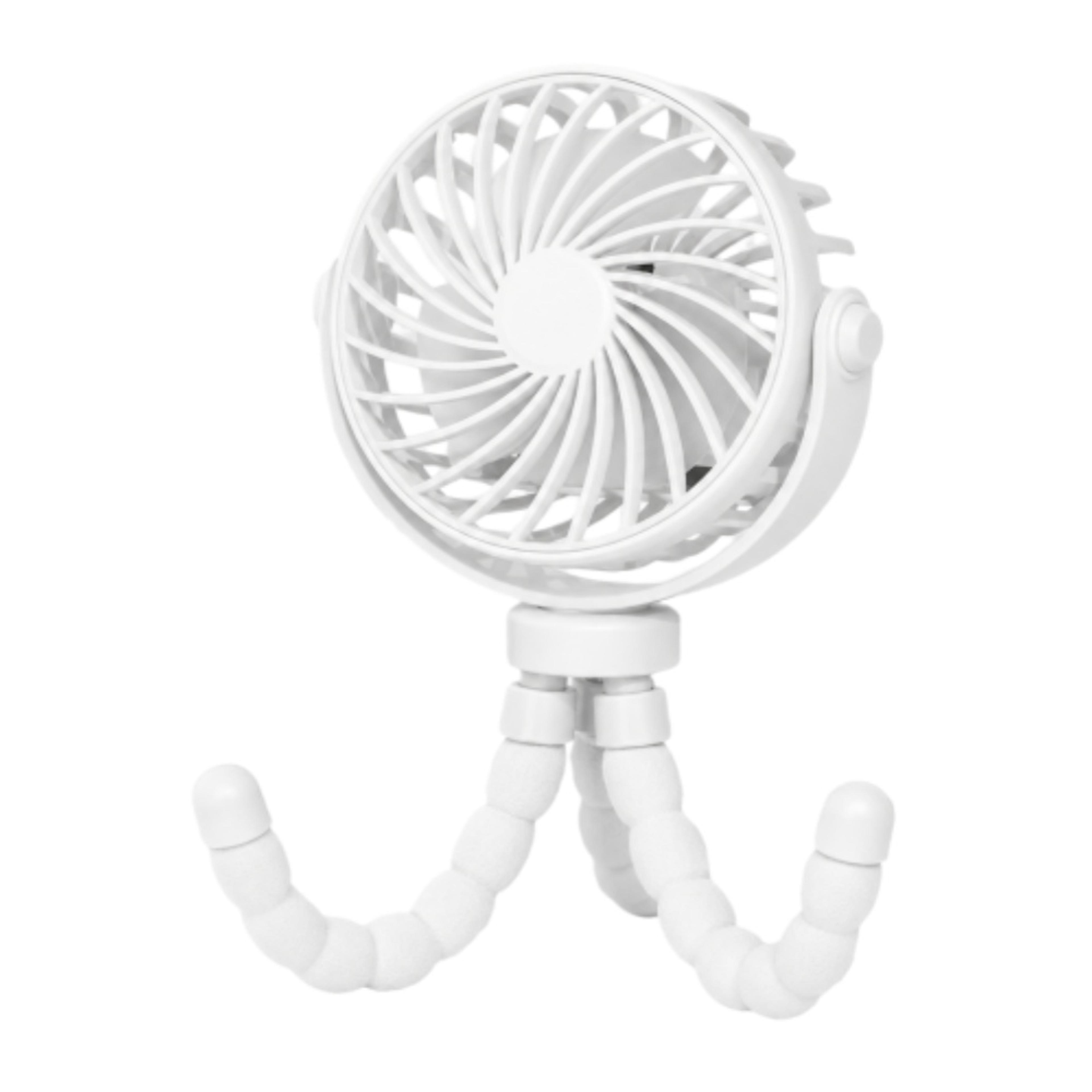 portable stroller fan rechargeable mini flexible tripod fan speed