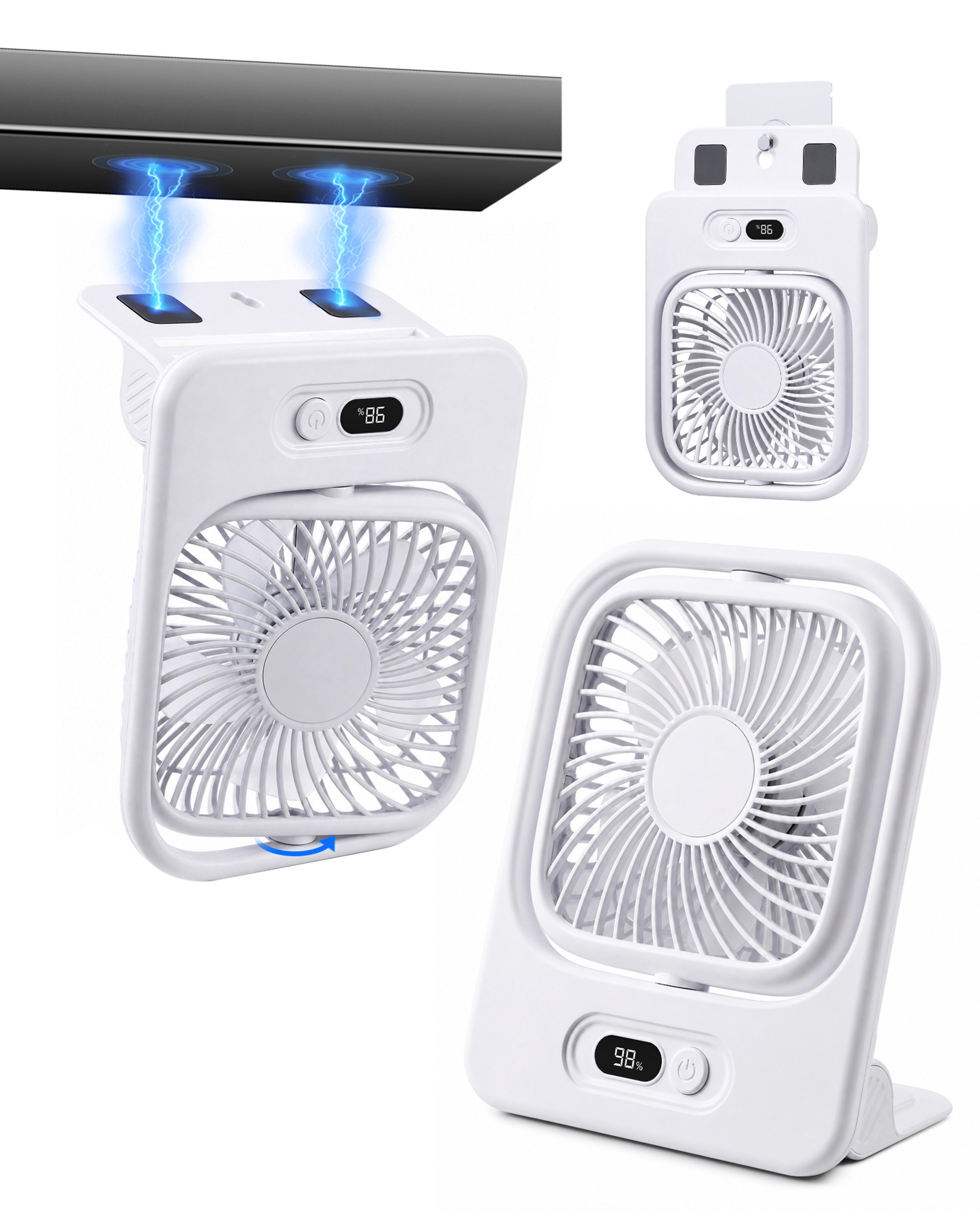 eary magnetic cruise fan rechargeable speed portable desk fan