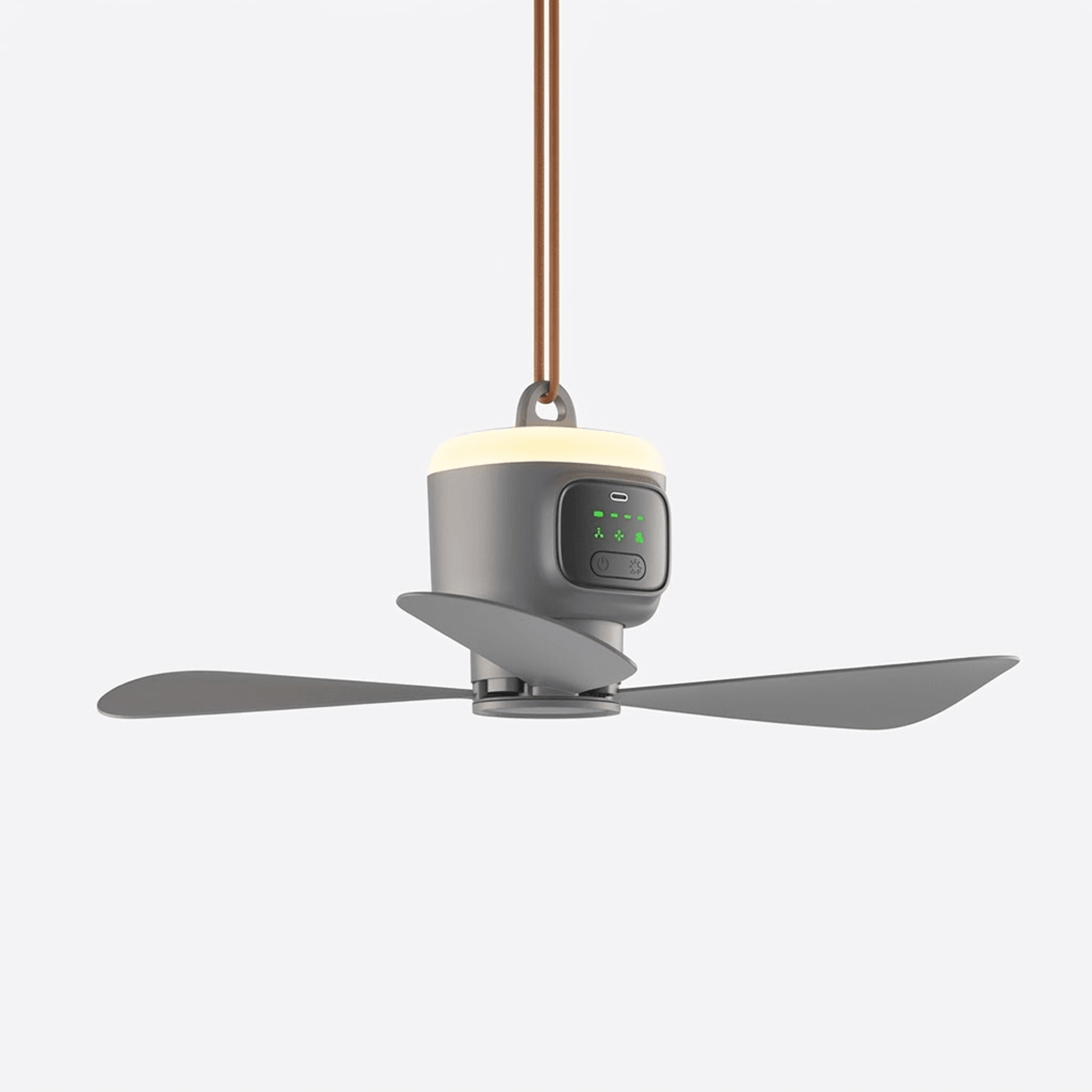 rechargeable camping fan with led light and remote controlss