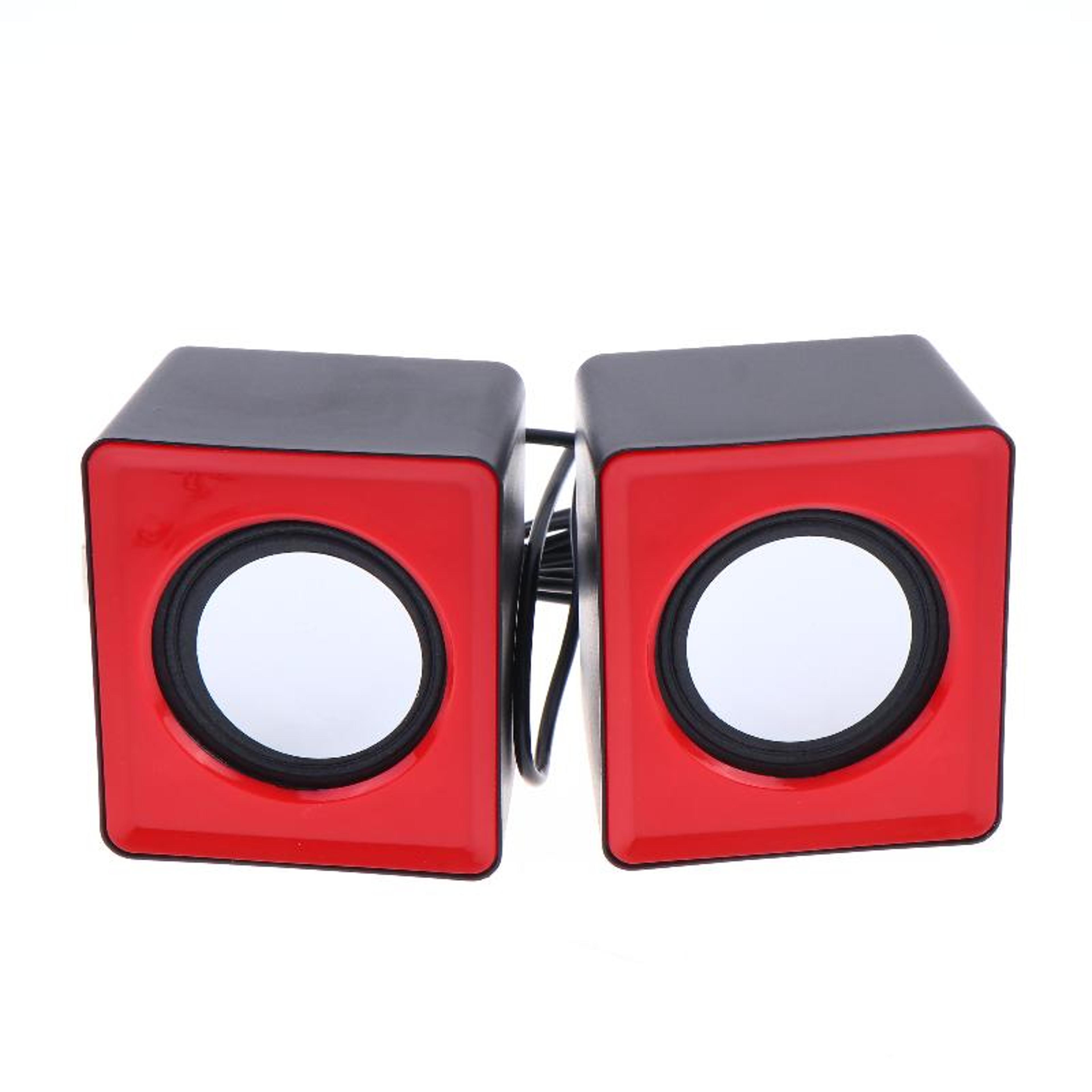 mini usb computer speakers with microphone led stereo sound for pc laptop gaming