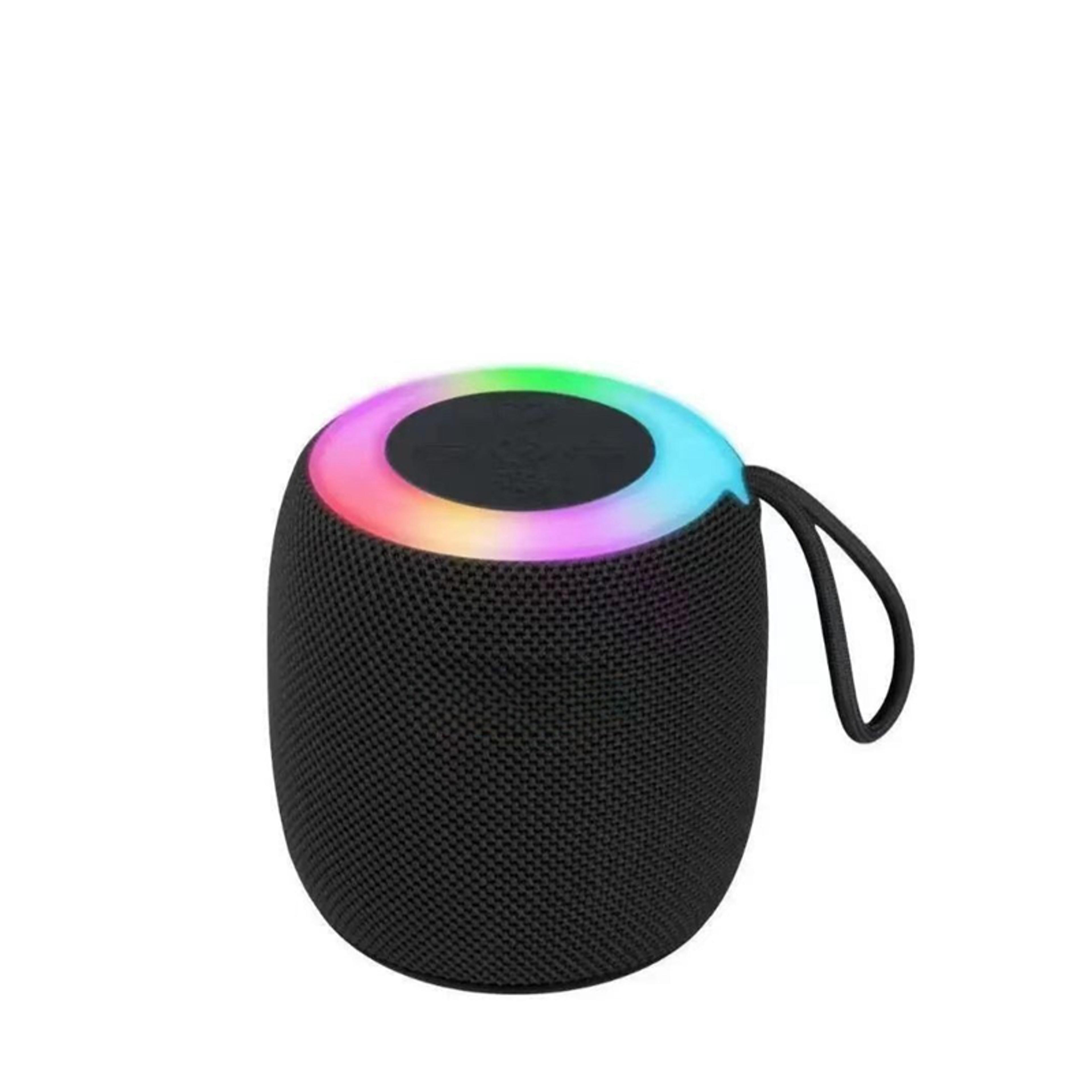 mini waterproof bluetooth speaker with led lights and portable lanyard