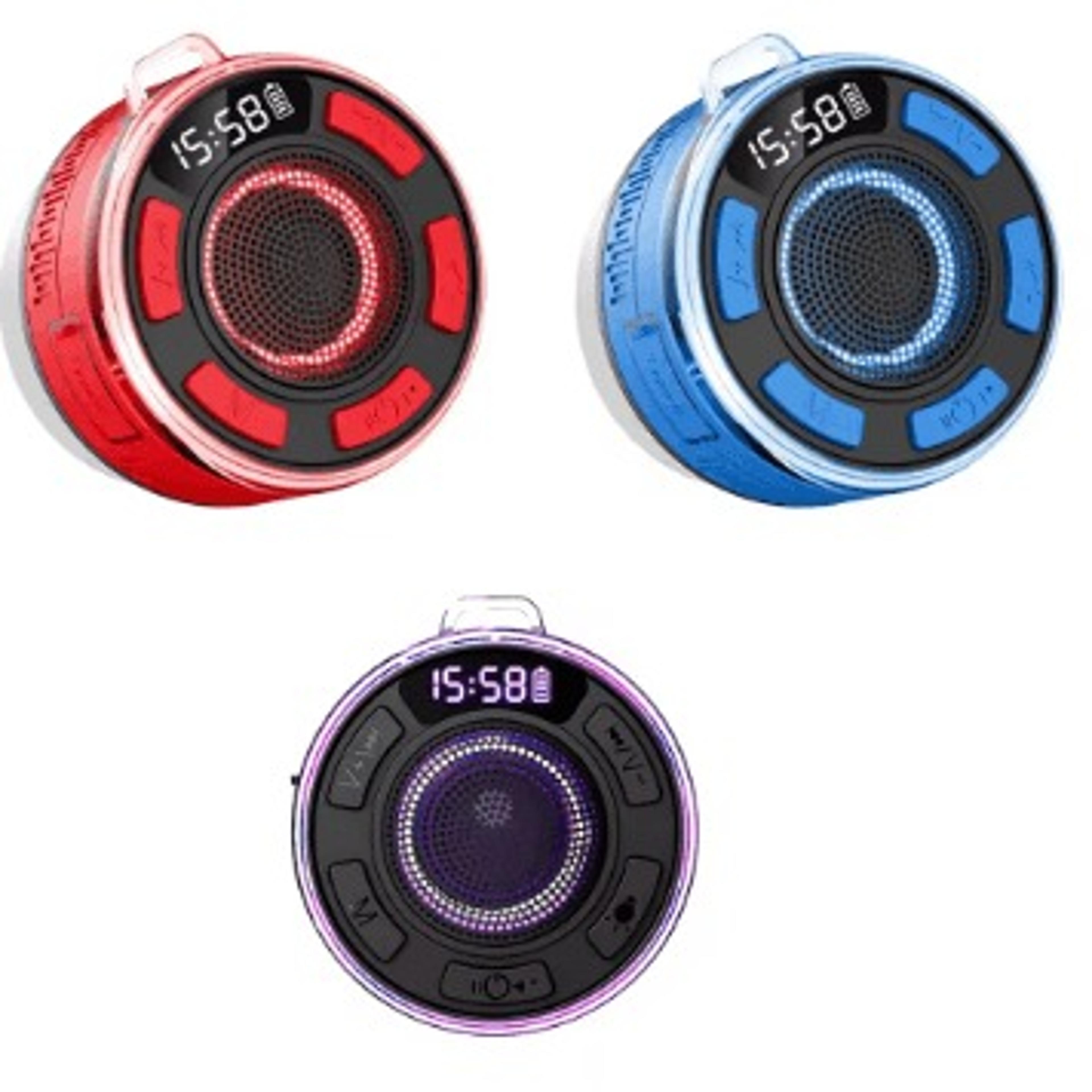 colorglow mini portable bluetooth speaker with waterproof design and basss