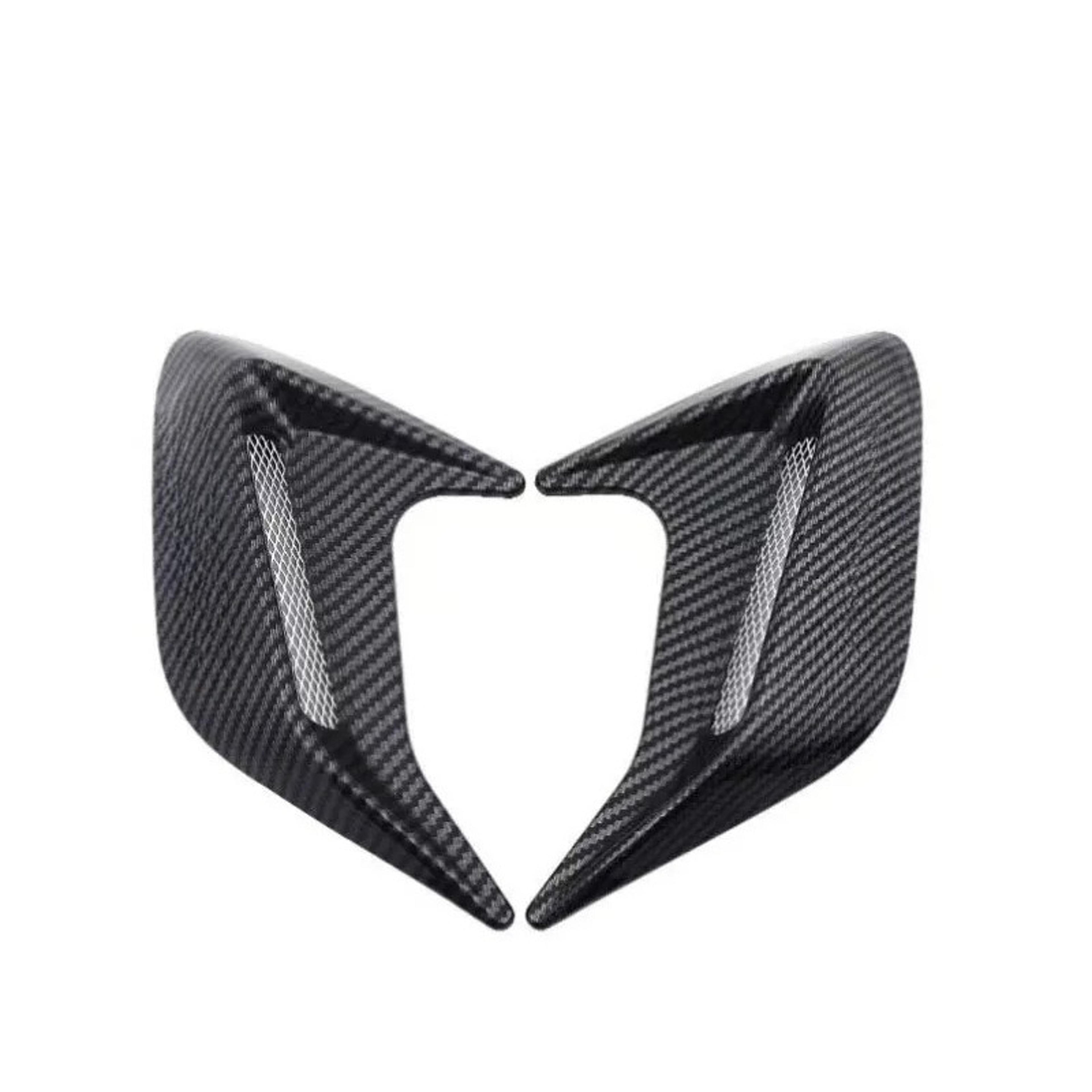 universal carbon fiber style shark gill fender vent trim for car exterior styling