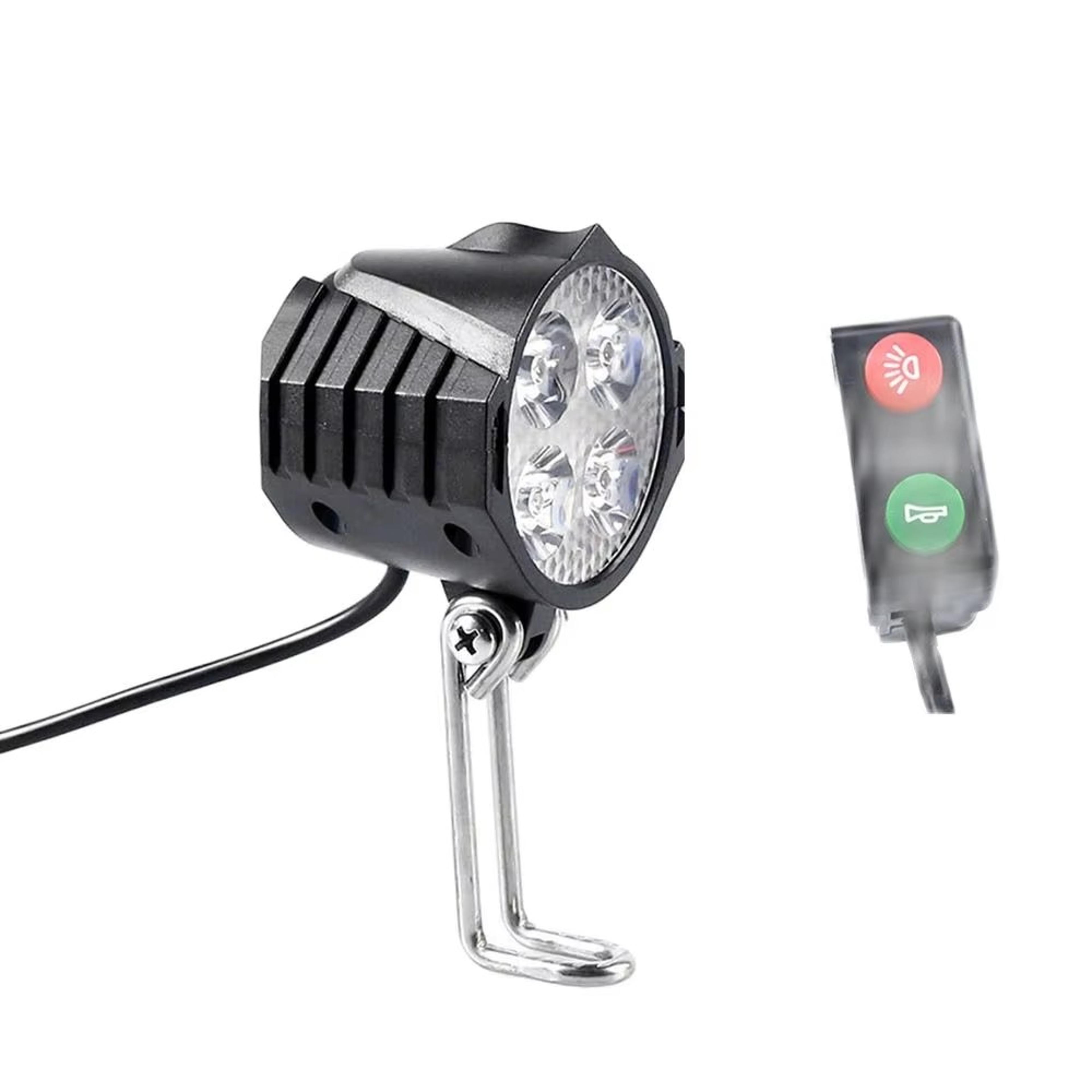 bike headlight with horn switch waterproof electric bicycle light