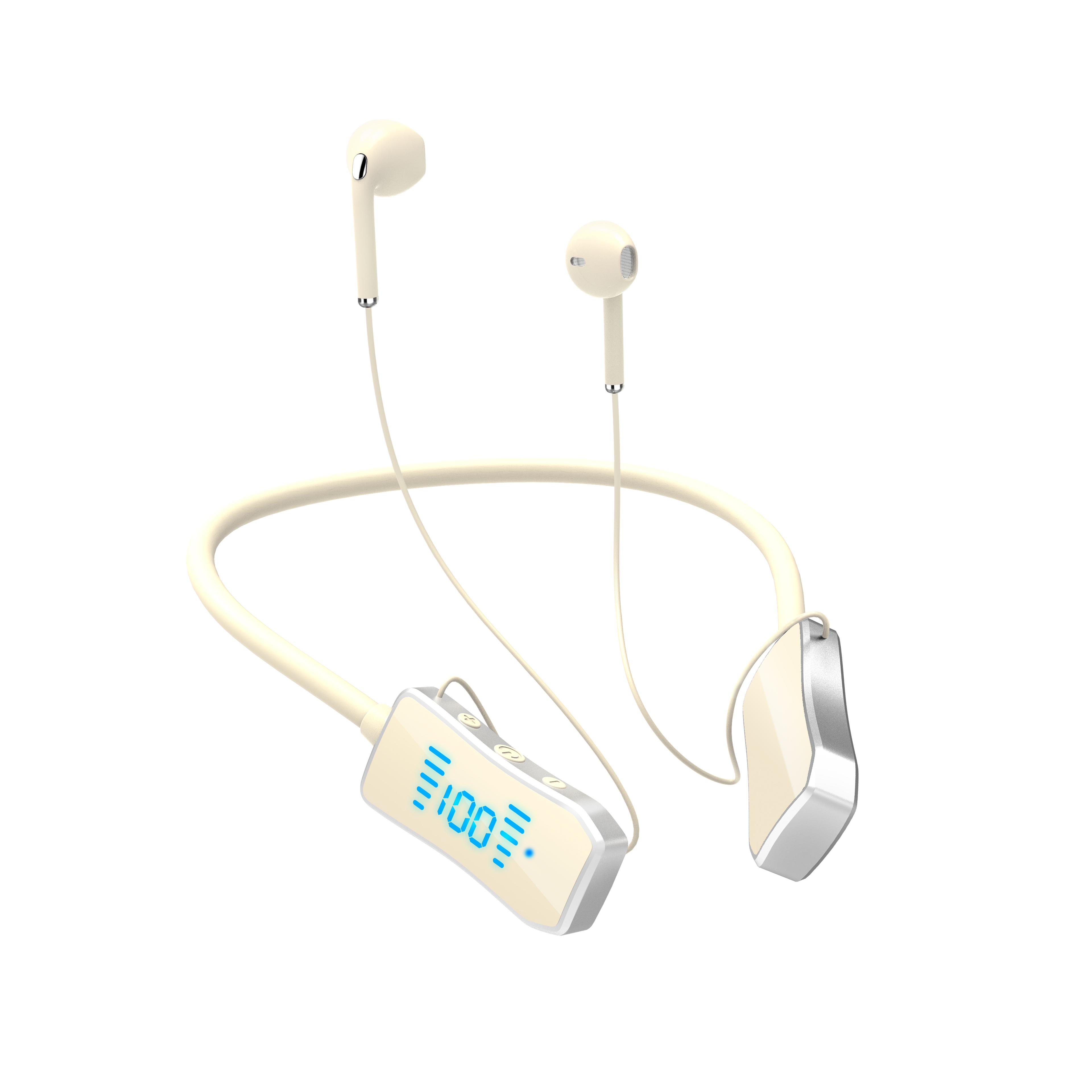 magnetic bluetooth neckband earphones waterproof sports headset with mic