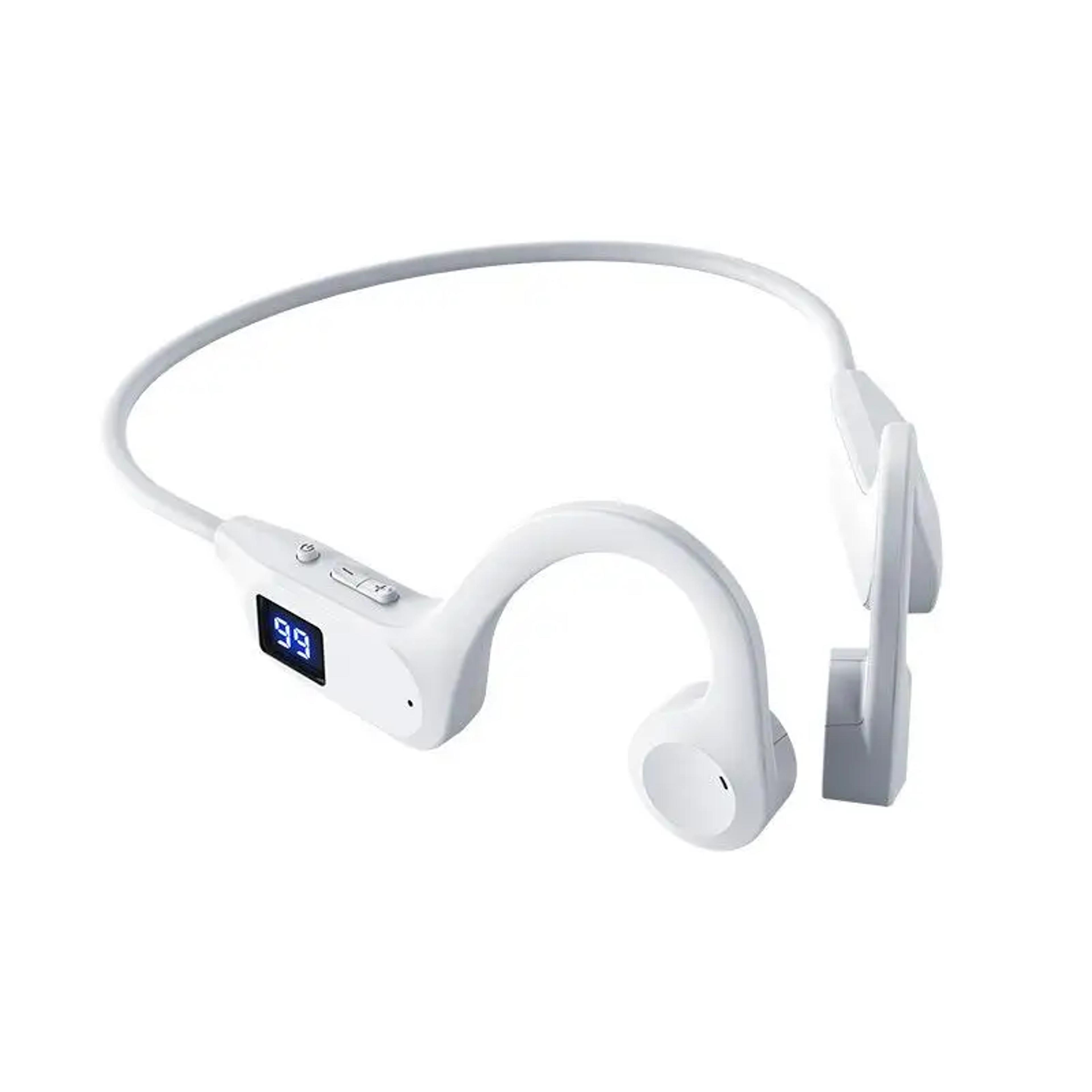 open ear bone conduction headphones wireless sports headset with mic for swimming and workouts