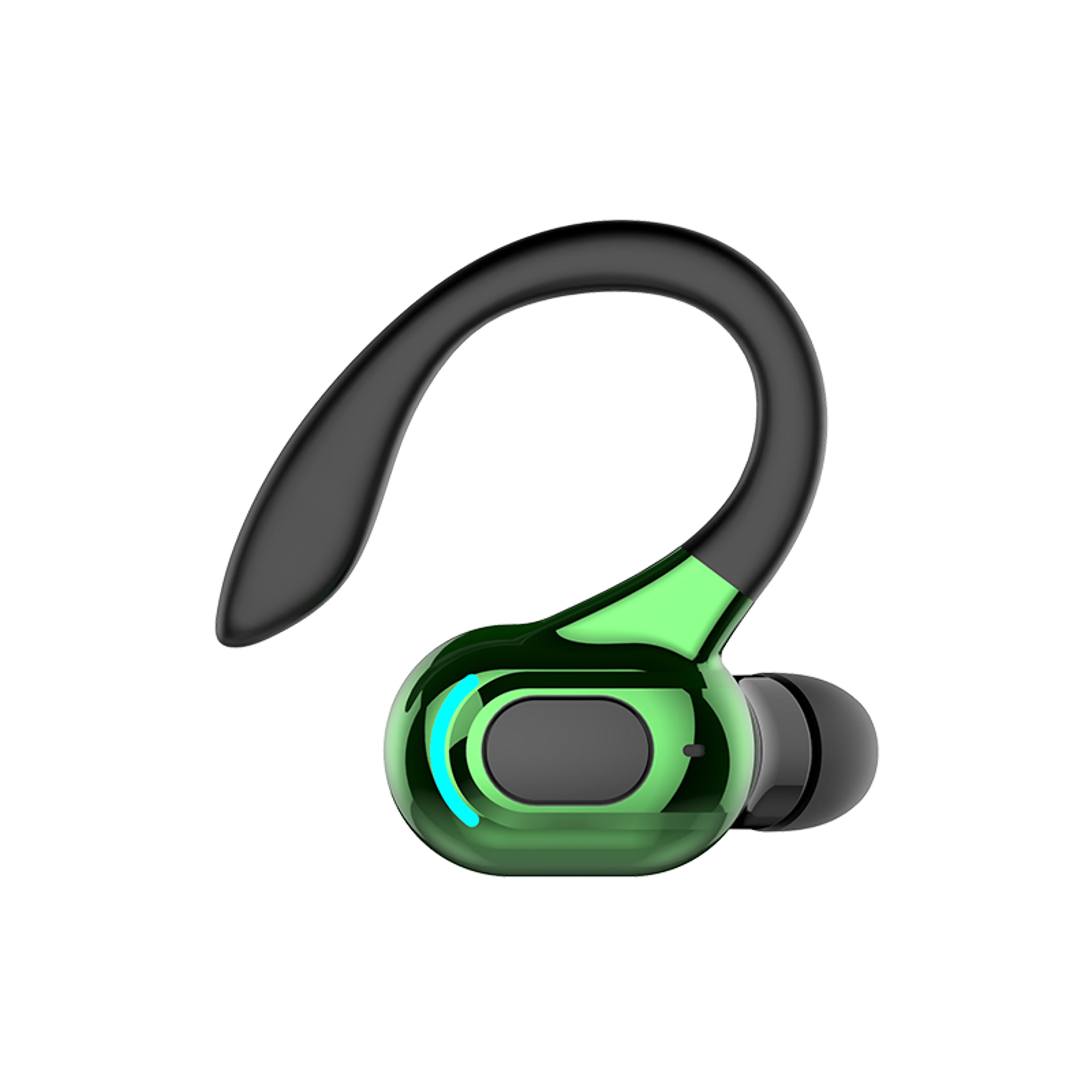 mini bluetooth ear hook earphone with mic waterproof hifi headset