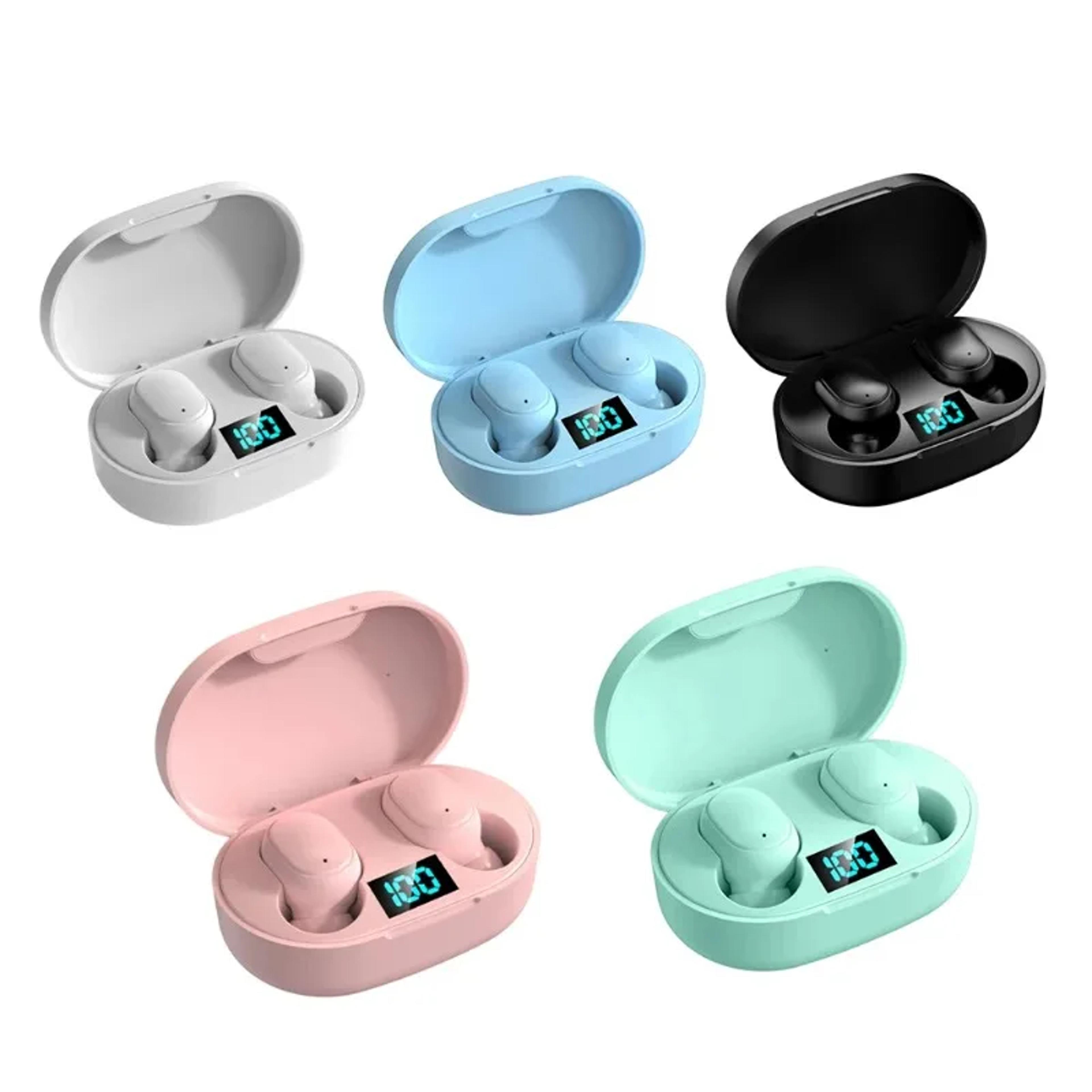 noise canceling wireless earbuds with led display charging case