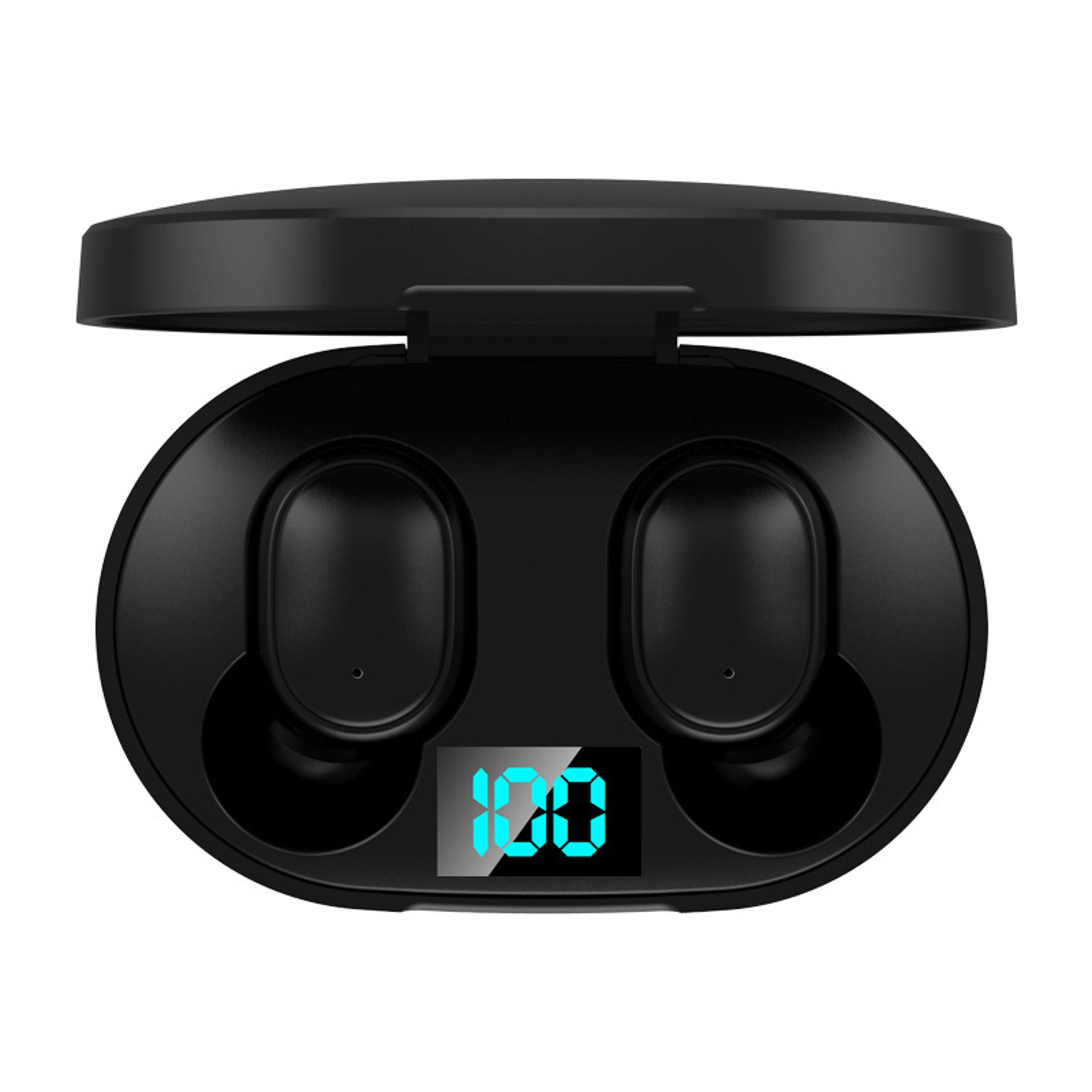 led display wireless bluetooth earbuds noise cancelling sports earphones