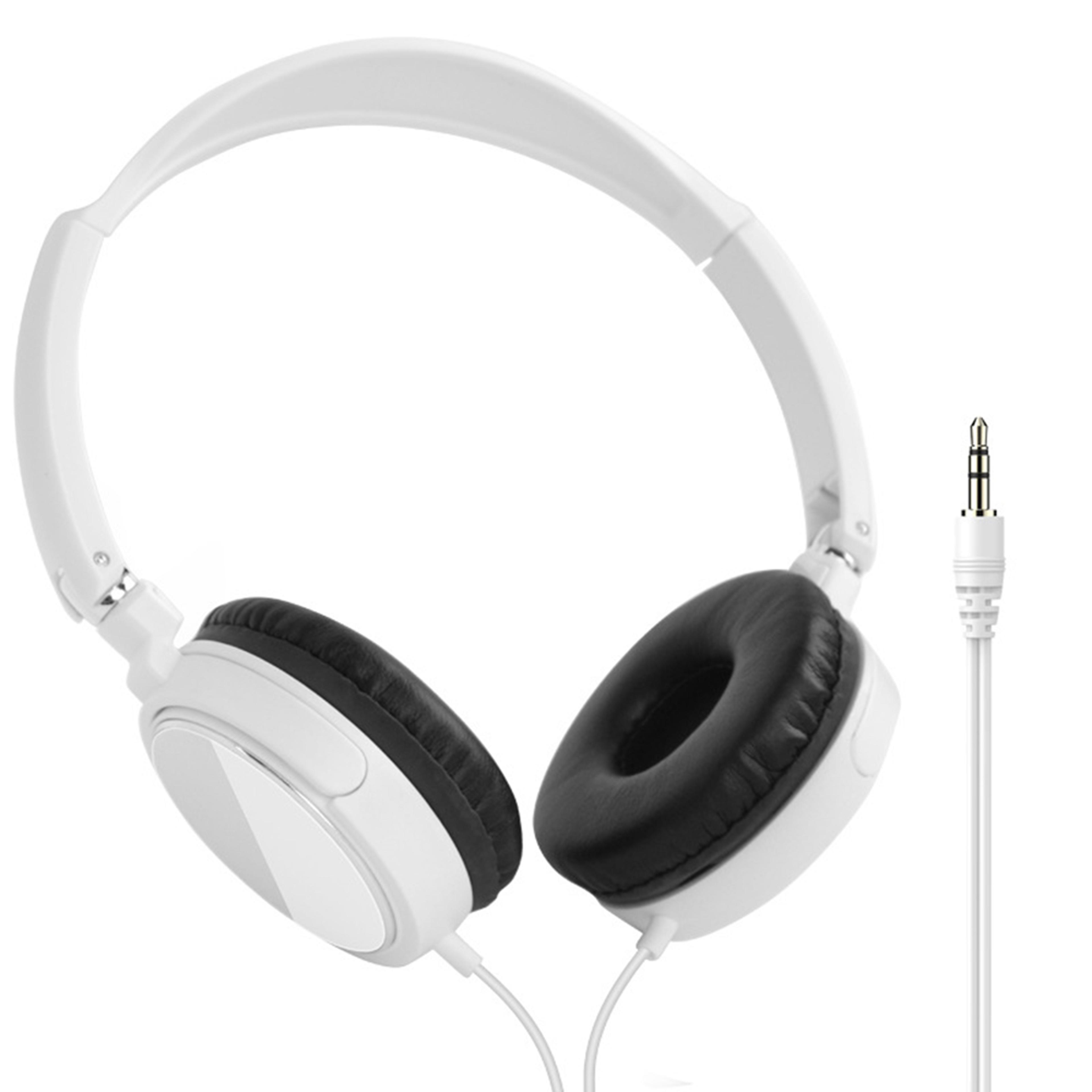 foldable wired headphones with microphone bass stereo adjustable and type c headset