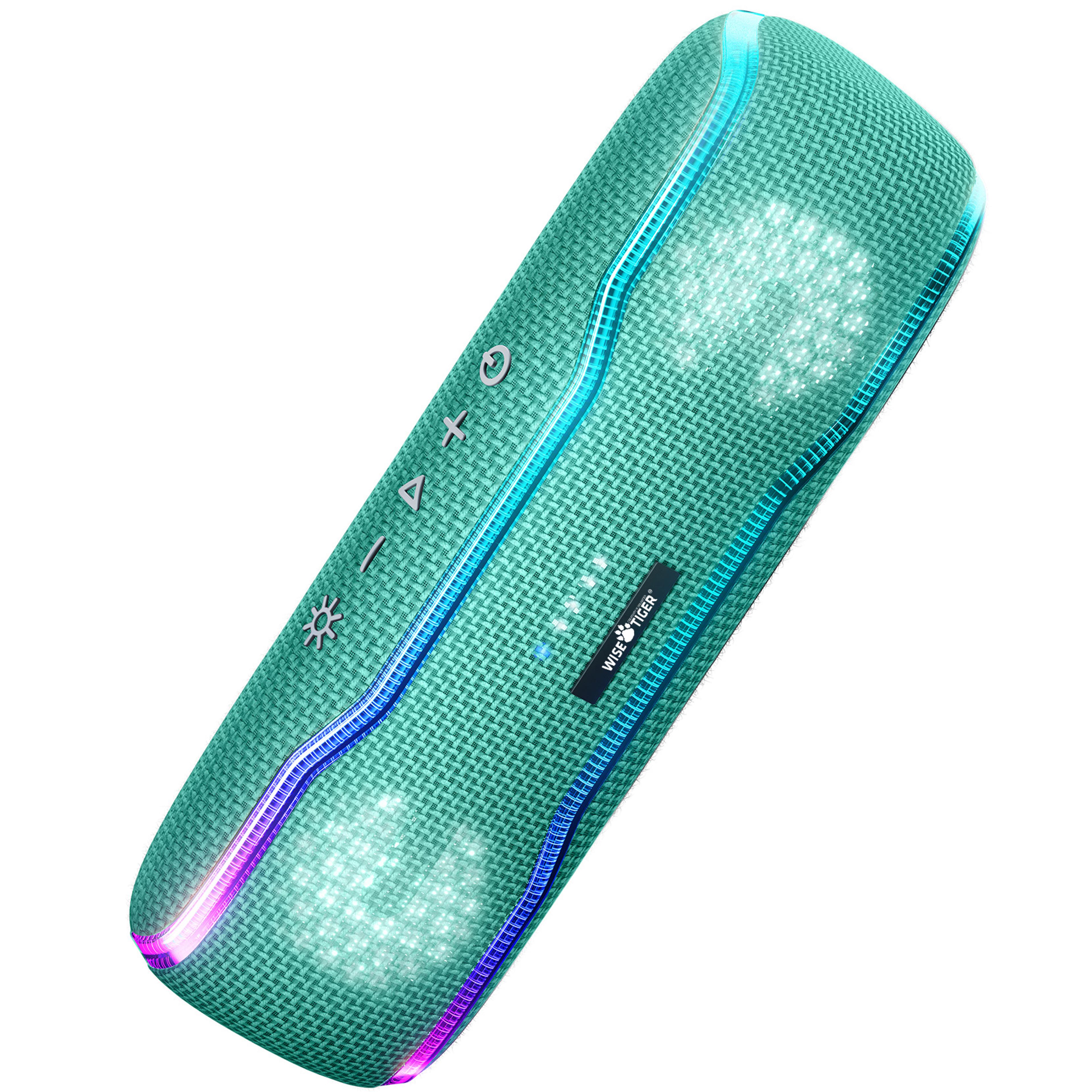 portable bluetooth speaker waterproof speaker with rgb lights and stereo sound