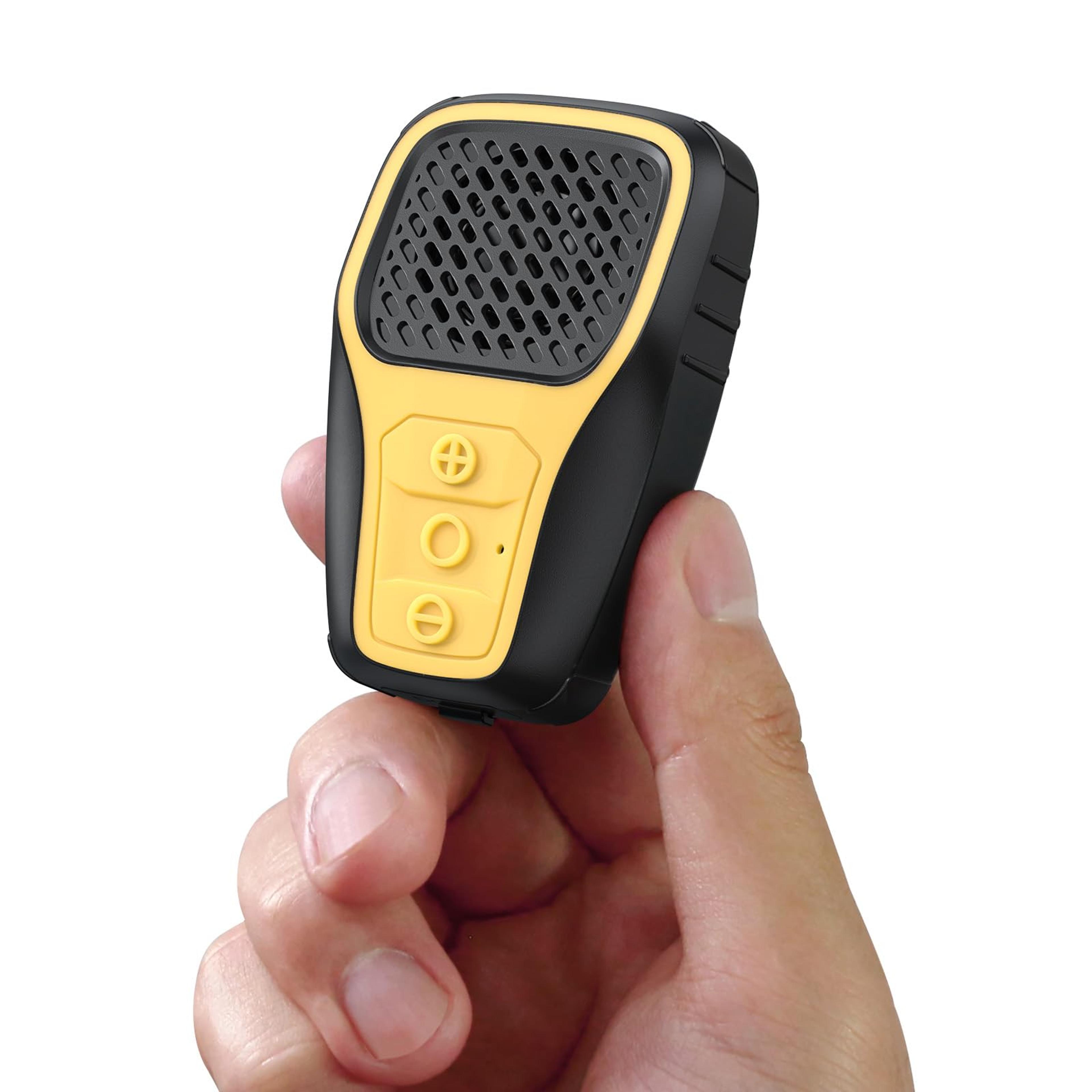 wearable bluetooth speaker waterproof clip speaker with built in mic