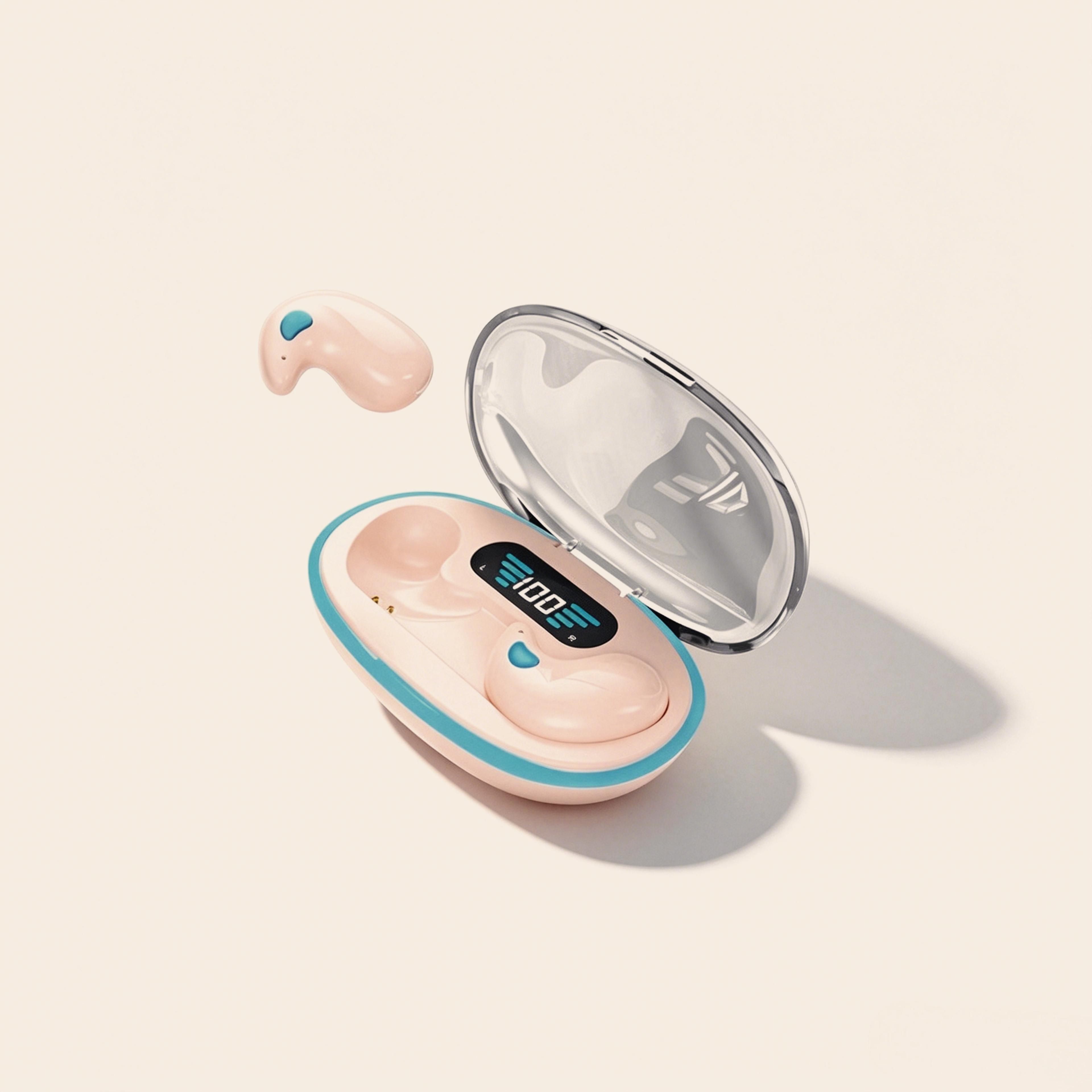 bluetooth mini sleep earbuds for small ears wireless earphones with mic